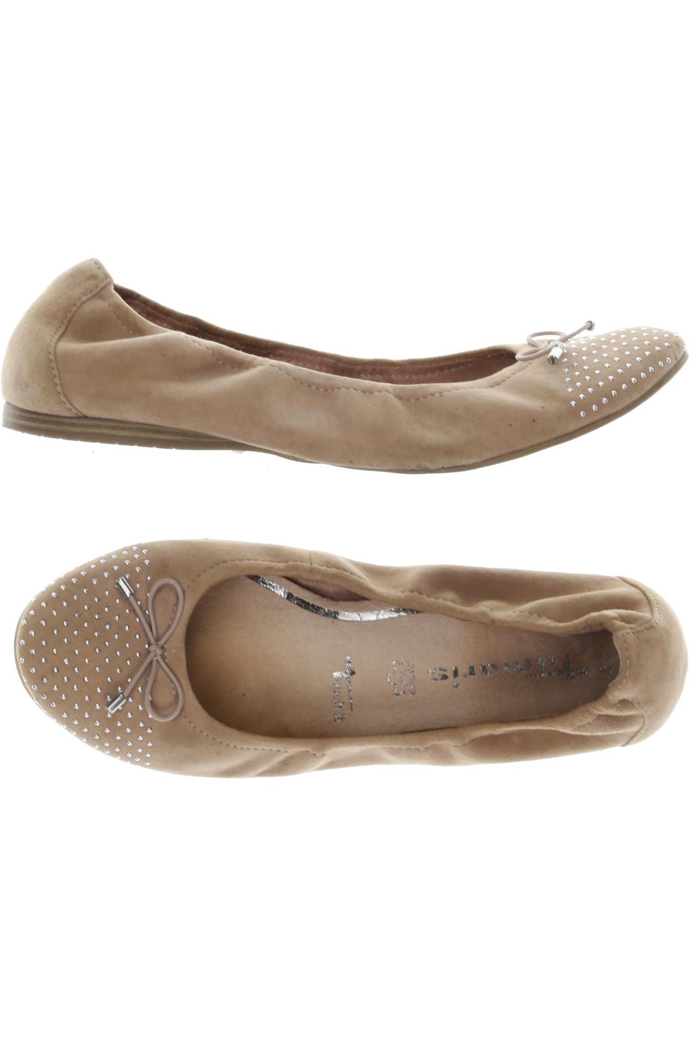 

Tamaris Damen Ballerinas, beige, Gr. 39
