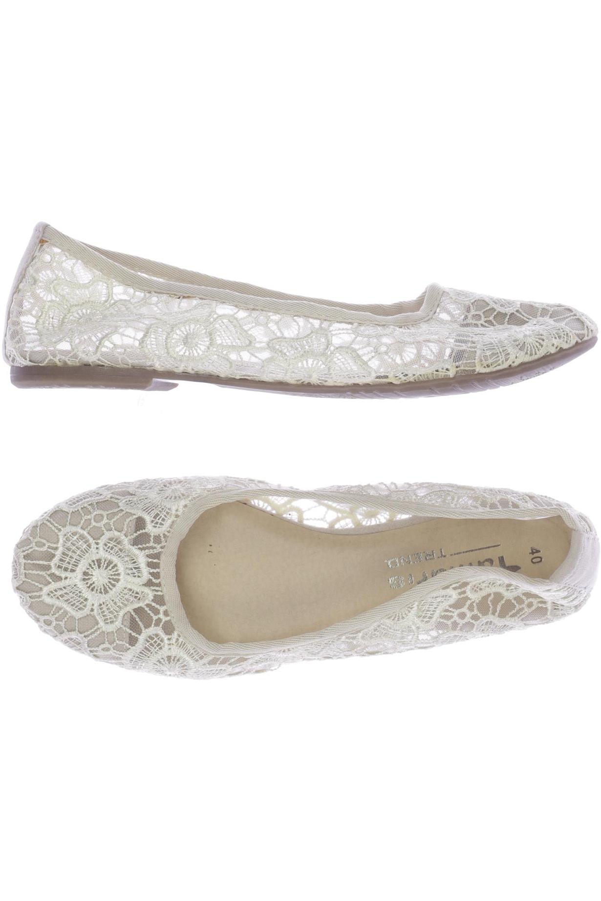 

Tamaris Damen Ballerinas, cremeweiß, Gr. 40