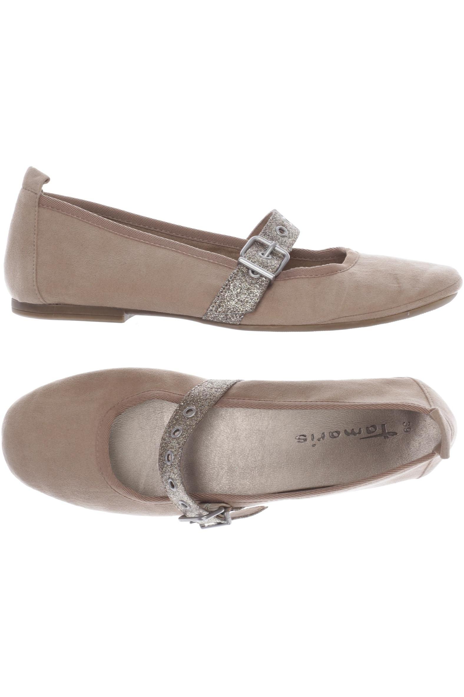 

Tamaris Damen Ballerinas, beige, Gr. 39