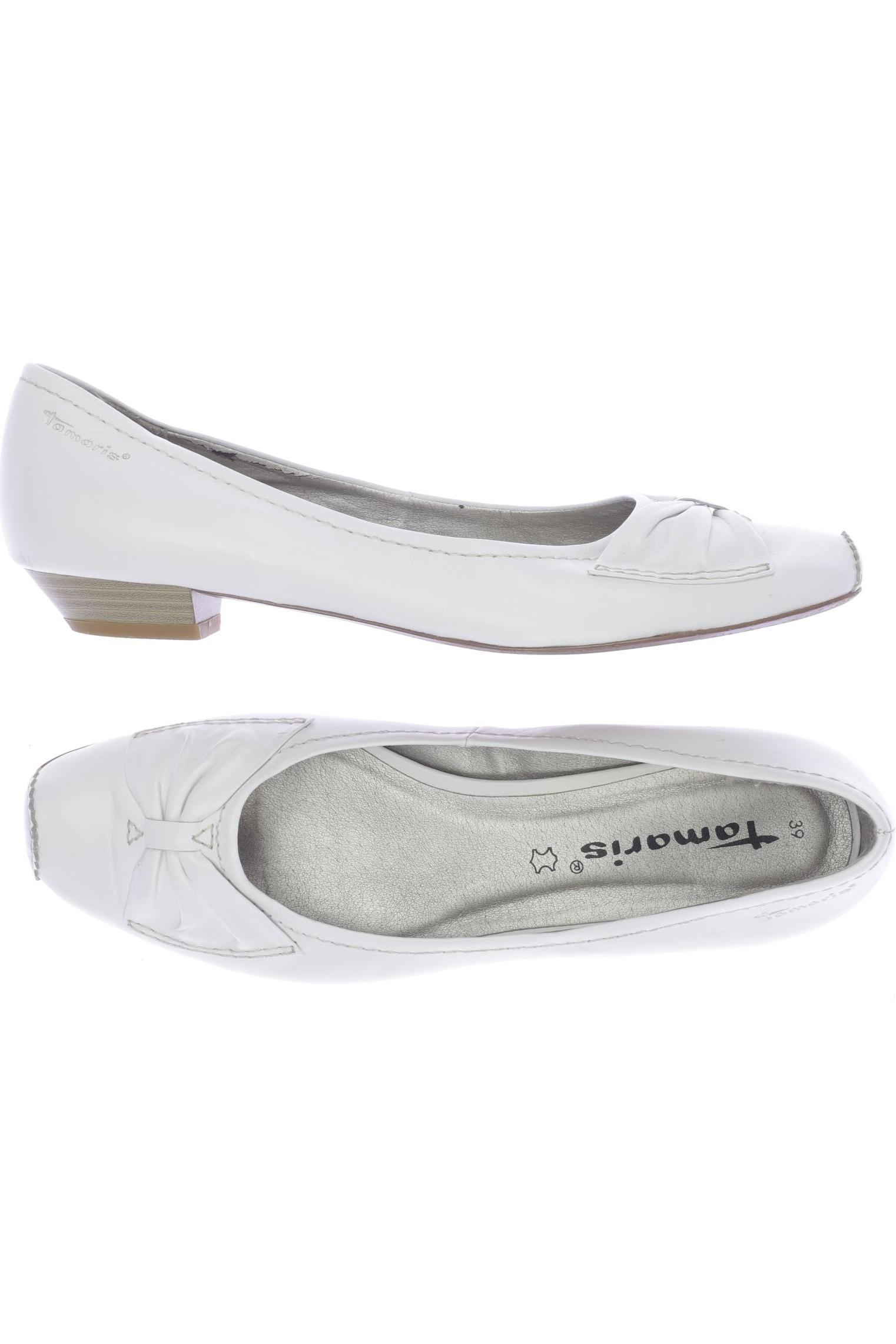 

Tamaris Damen Ballerinas, weiß, Gr. 39