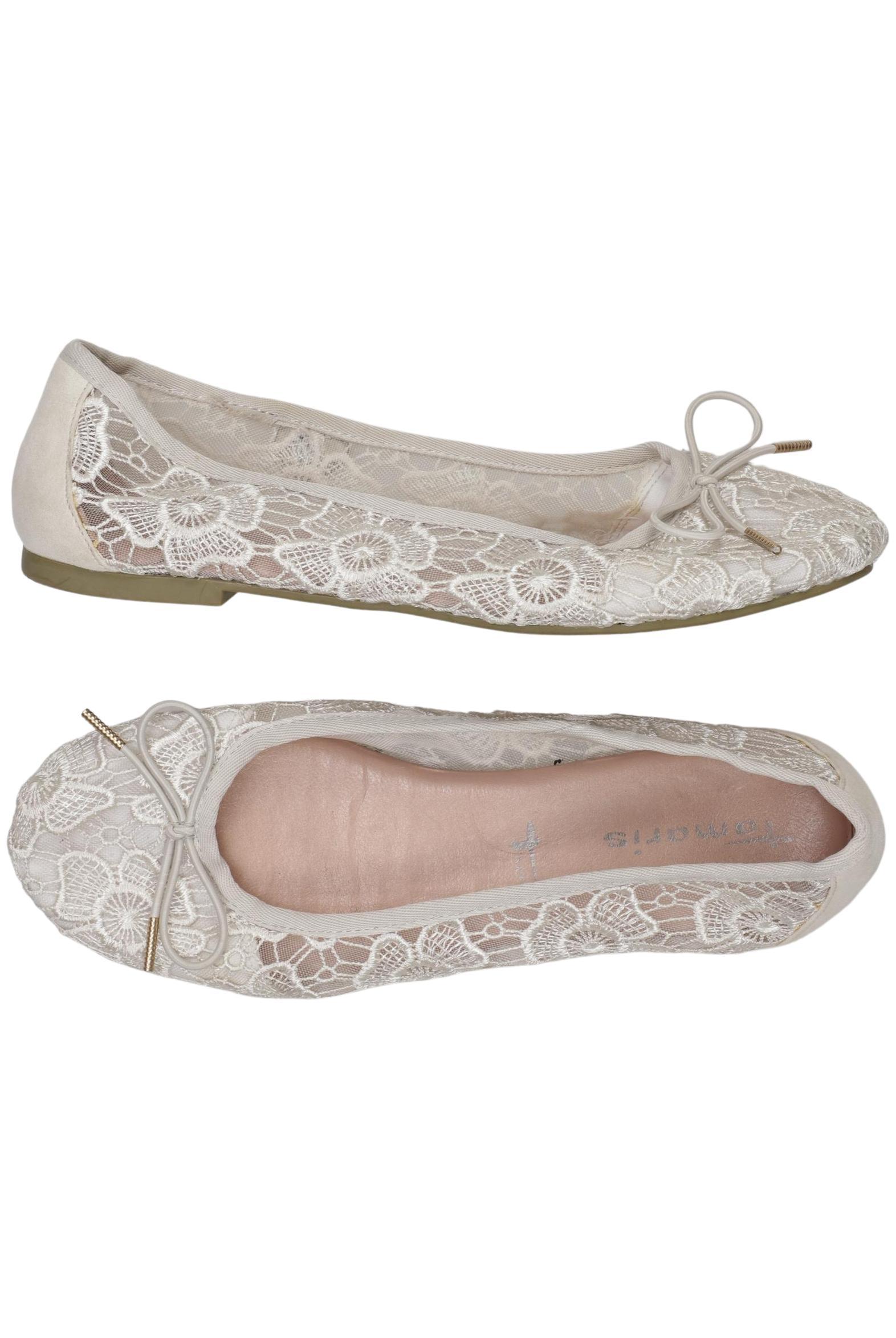 

Tamaris Damen Ballerinas, cremeweiß, Gr. 40