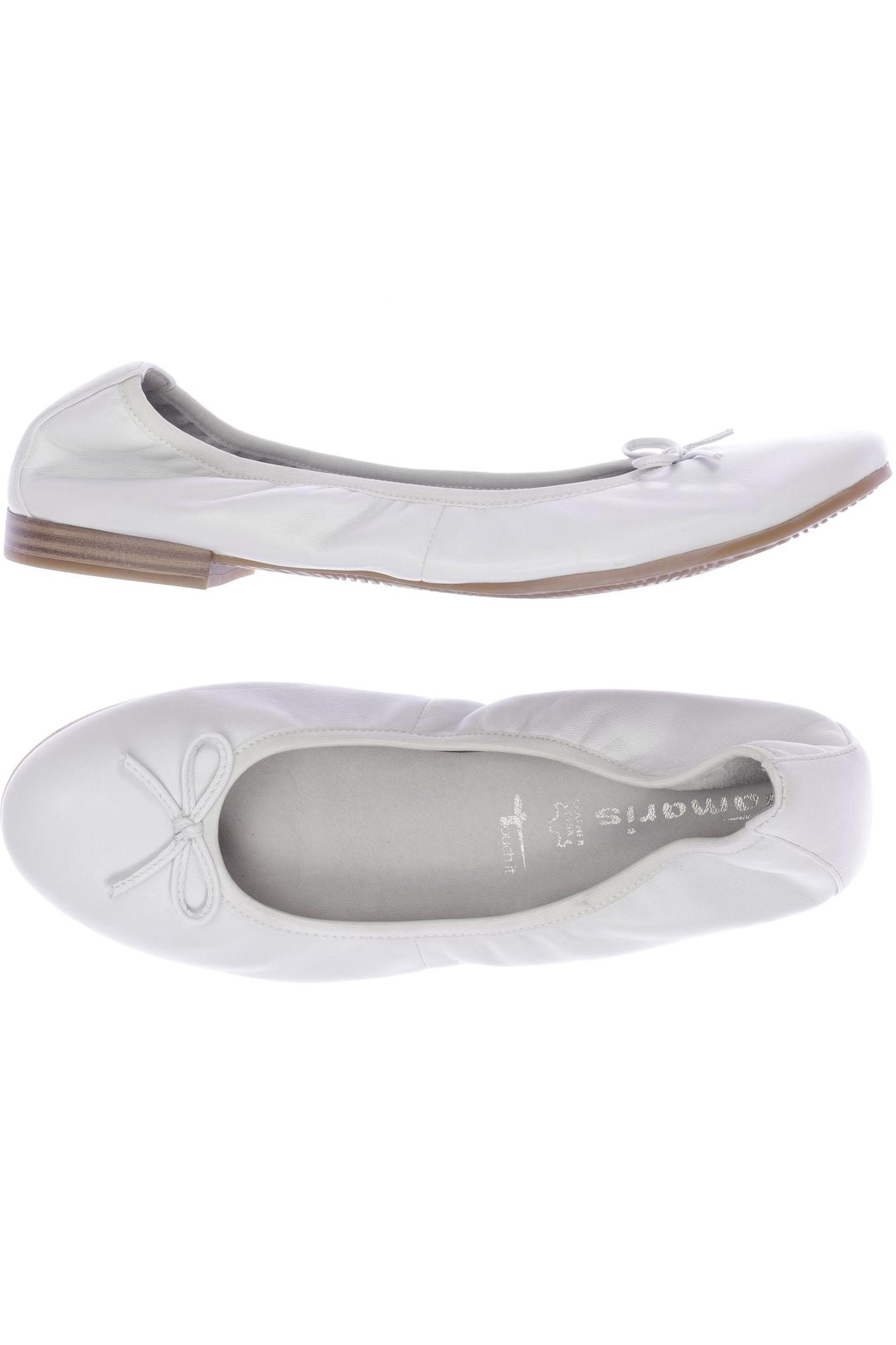 

Tamaris Damen Ballerinas, weiß, Gr. 40