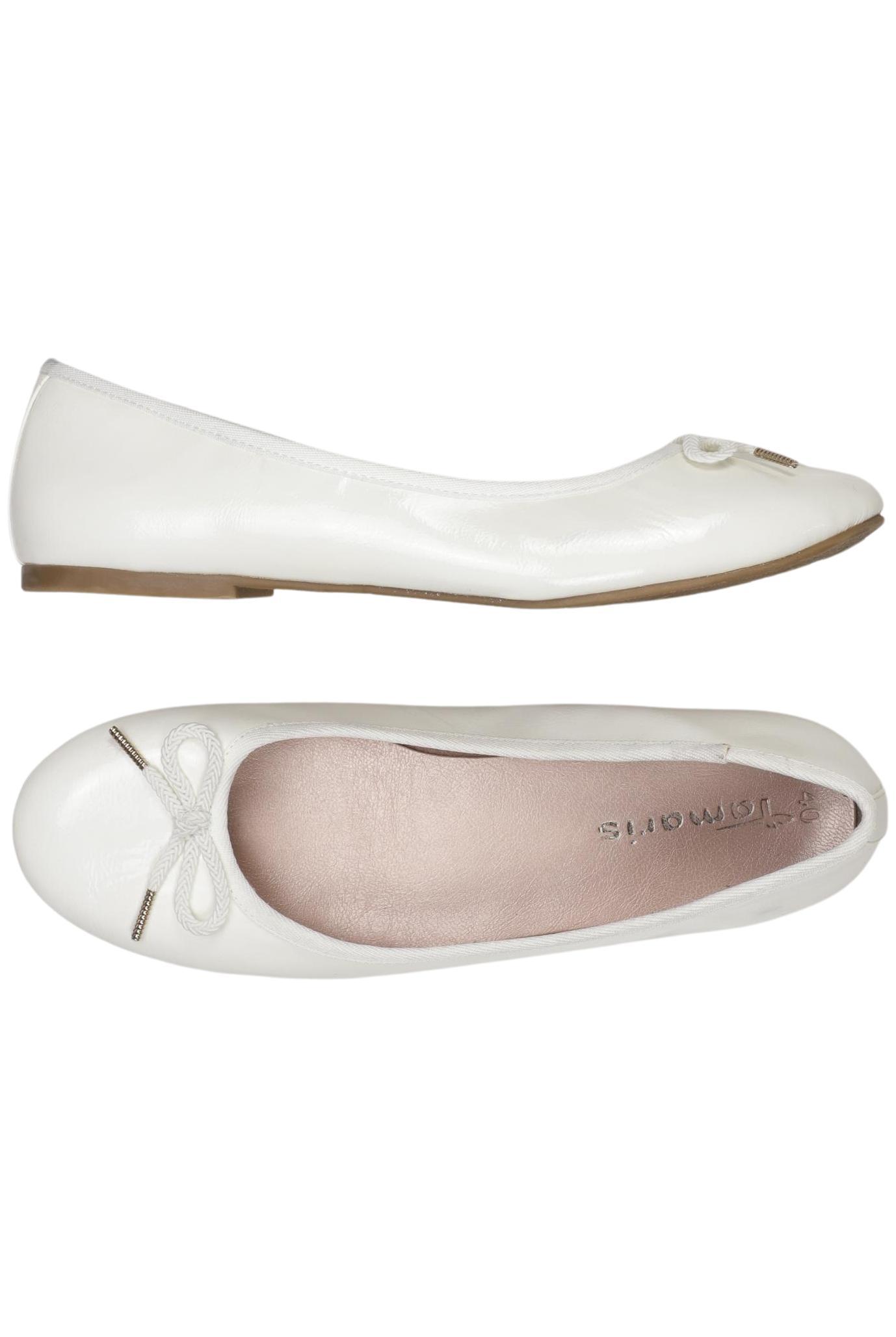 

Tamaris Damen Ballerinas, weiß, Gr. 40