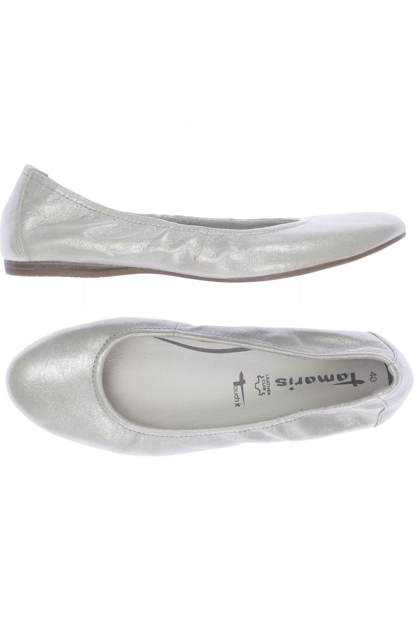 

Tamaris Damen Ballerinas, silber, Gr. 40