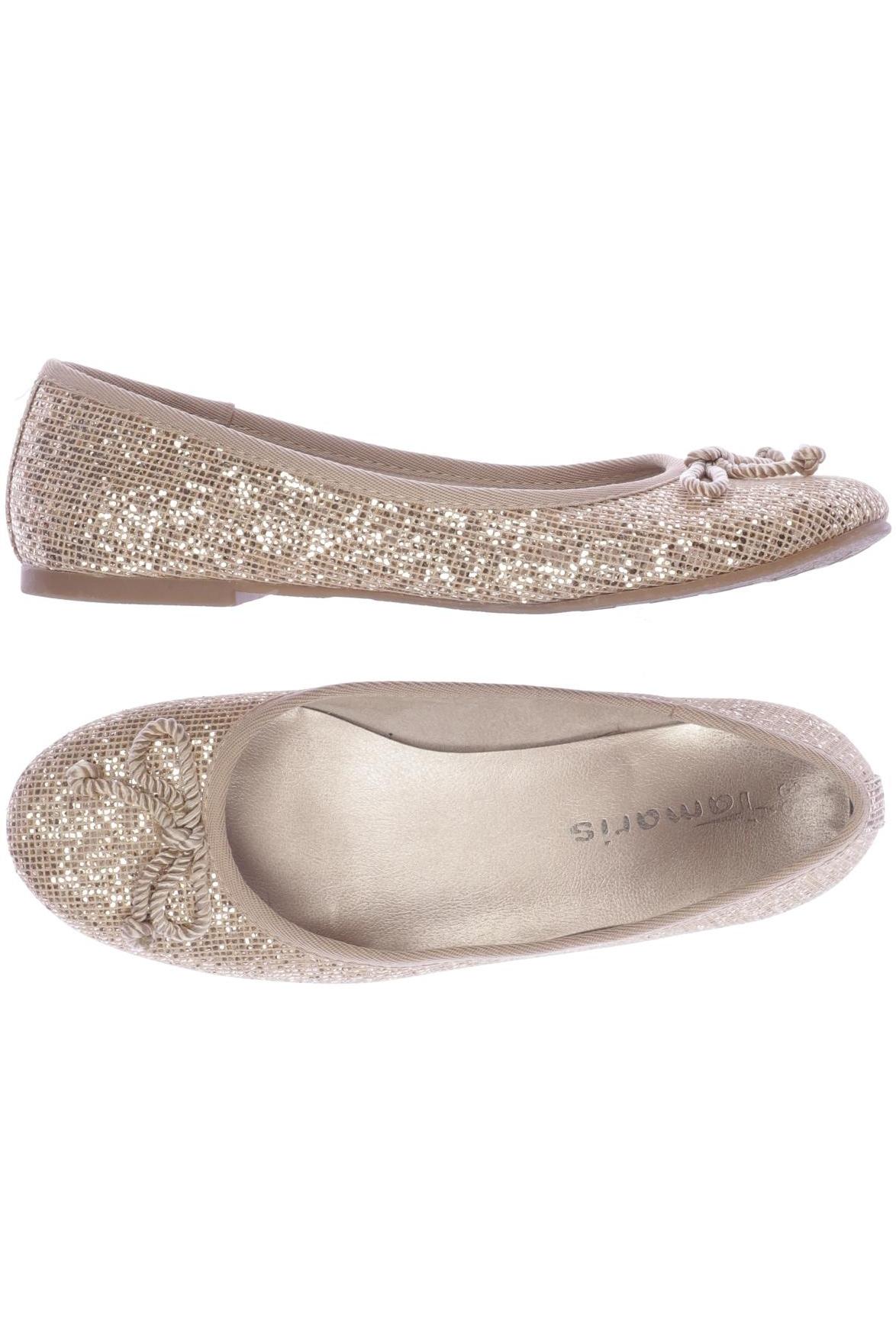 

Tamaris Damen Ballerinas, beige, Gr. 38