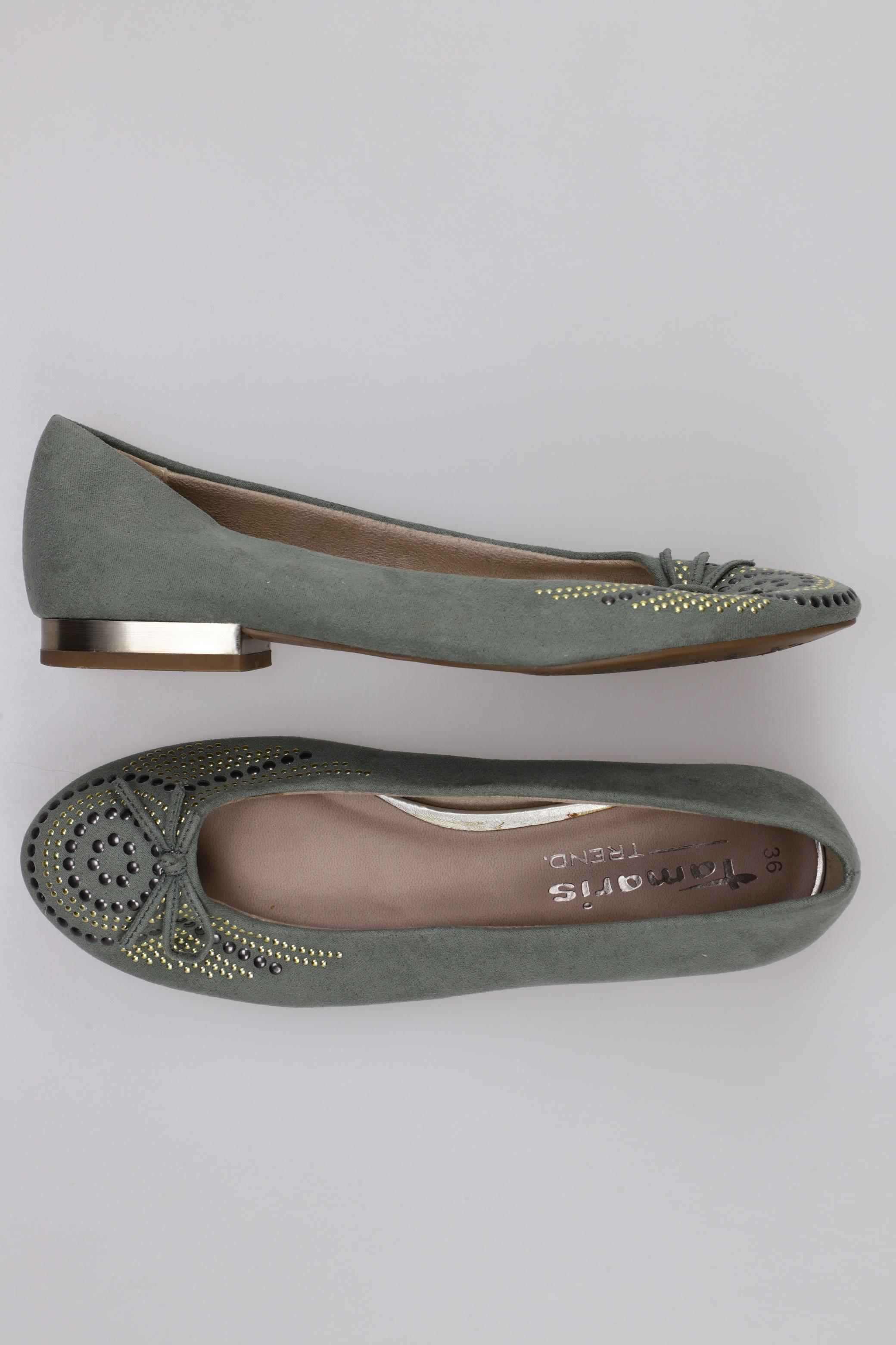 

Tamaris Damen Ballerinas, grün, Gr. 36