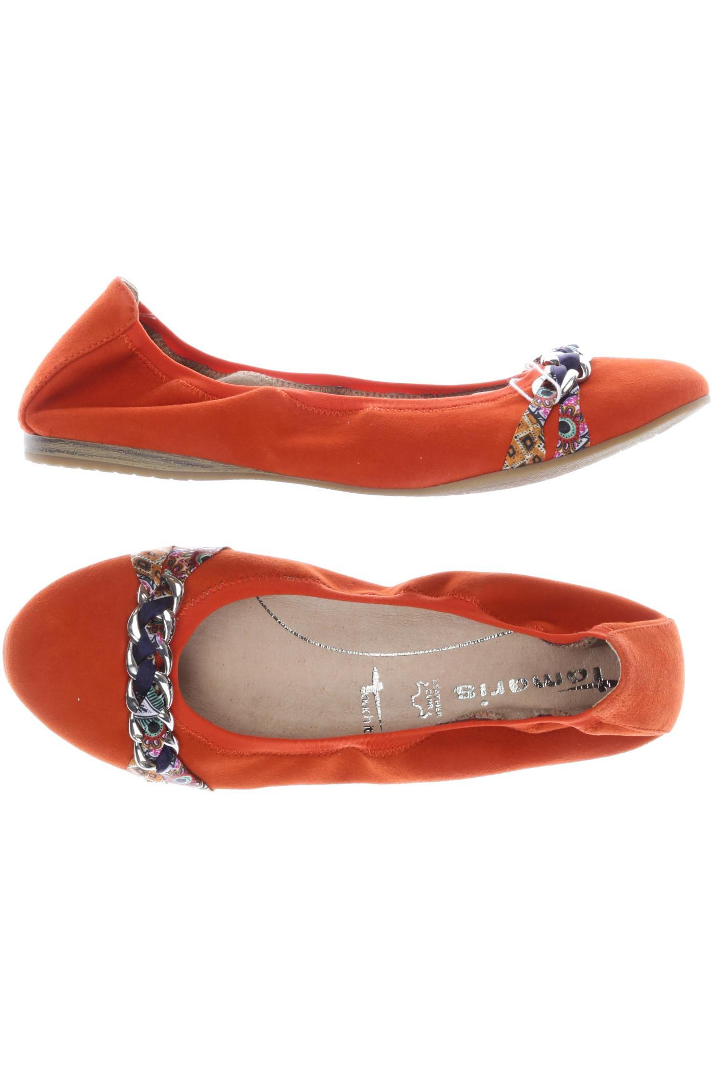 

Tamaris Damen Ballerinas, orange, Gr. 38