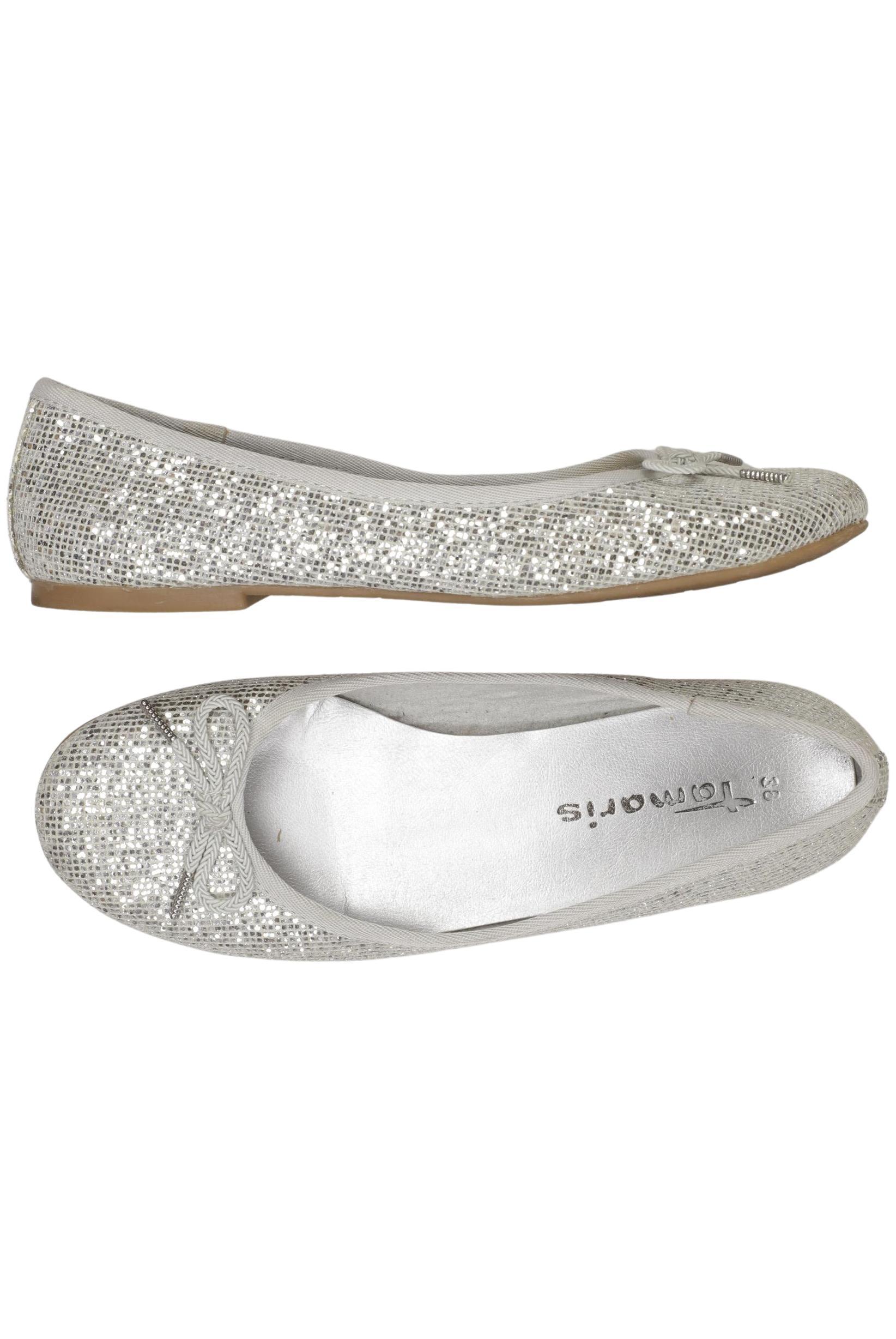 

Tamaris Damen Ballerinas, silber, Gr. 38