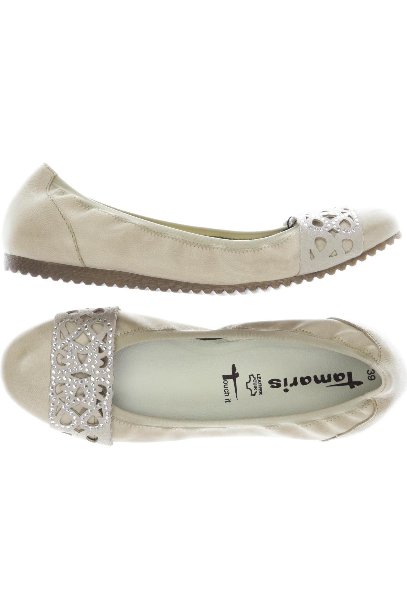 

Tamaris Damen Ballerinas, beige, Gr. 39