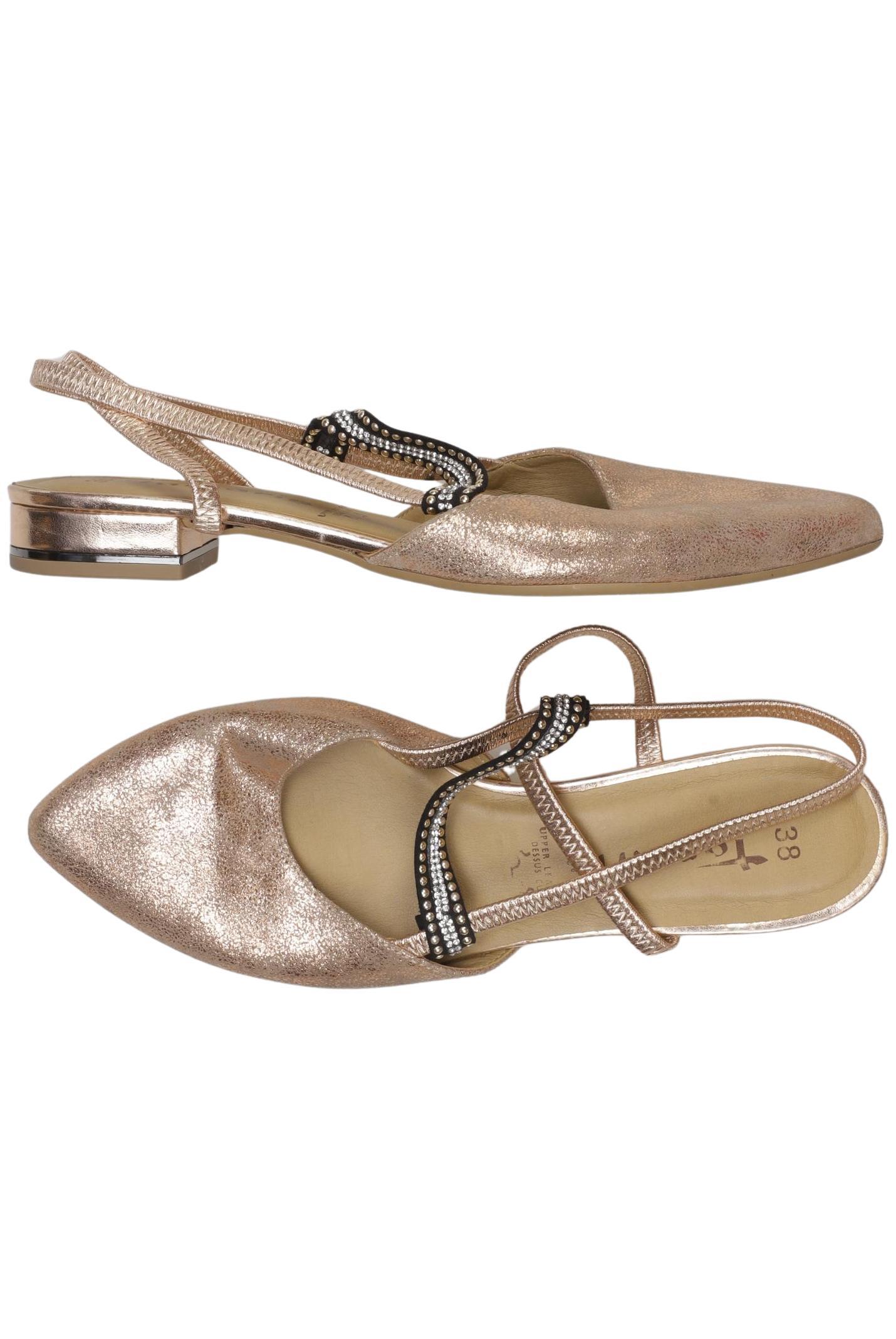 

Tamaris Damen Ballerinas, gold, Gr. 38