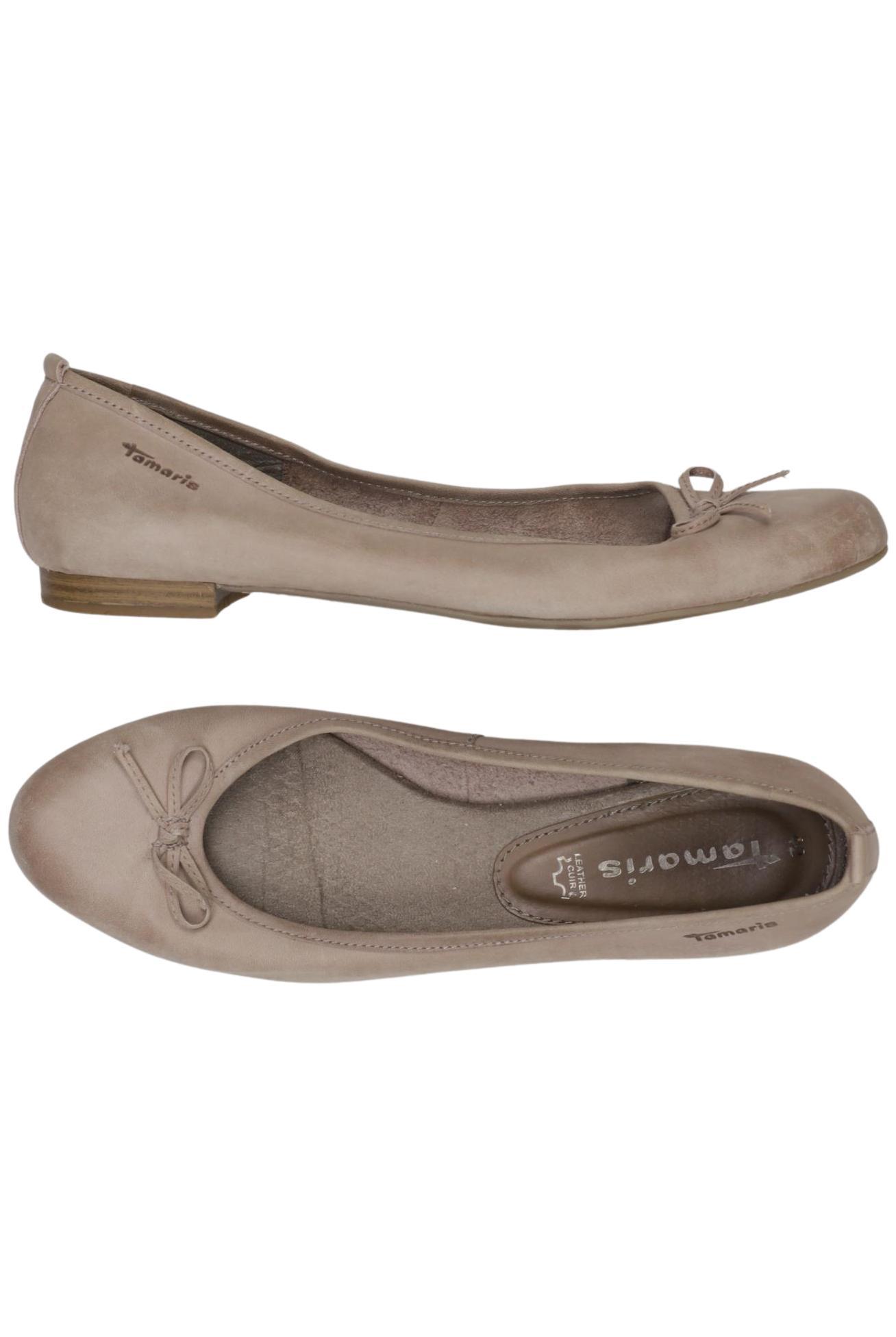 

Tamaris Damen Ballerinas, beige, Gr. 42