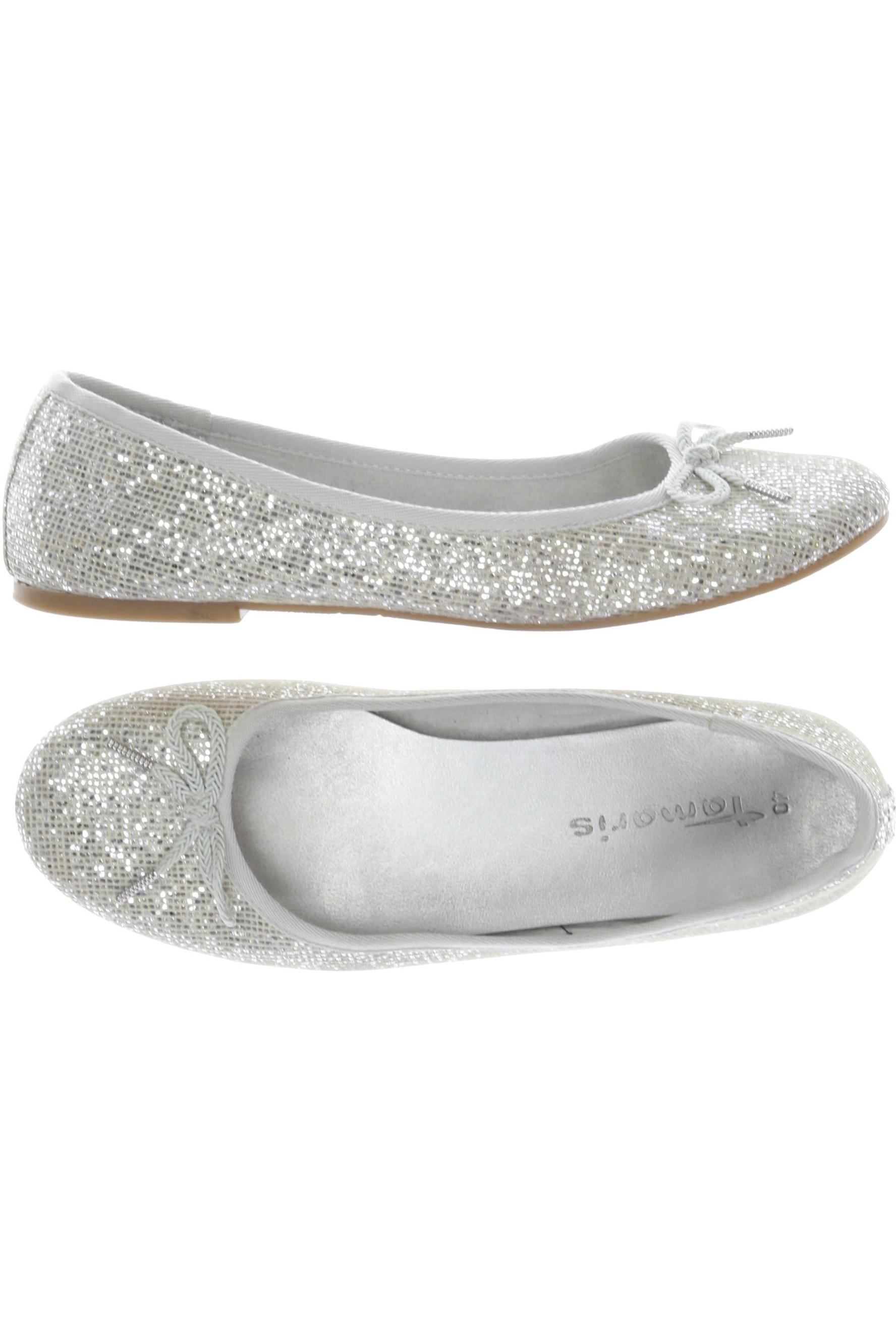 

Tamaris Damen Ballerinas, silber, Gr. 40