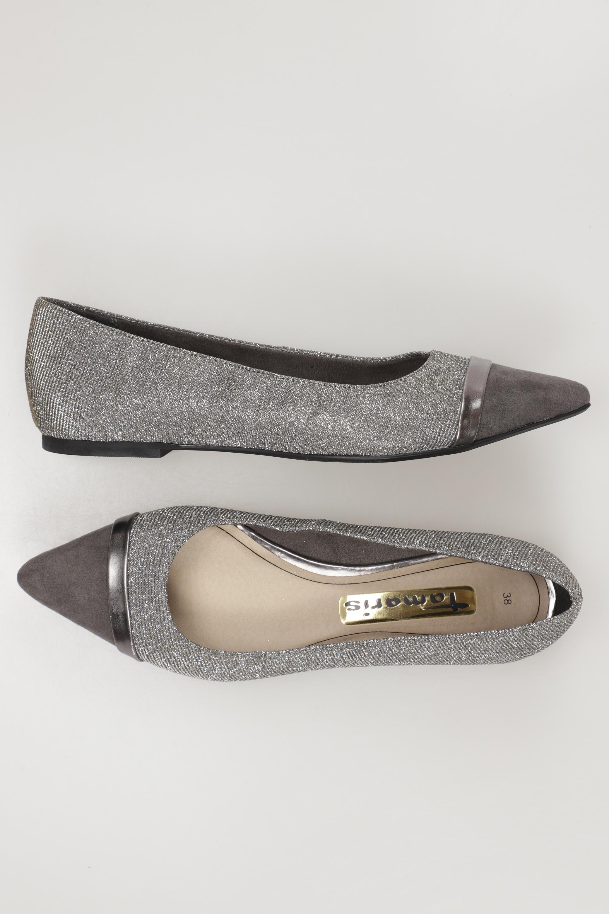 

Tamaris Damen Ballerinas, grau, Gr. 38