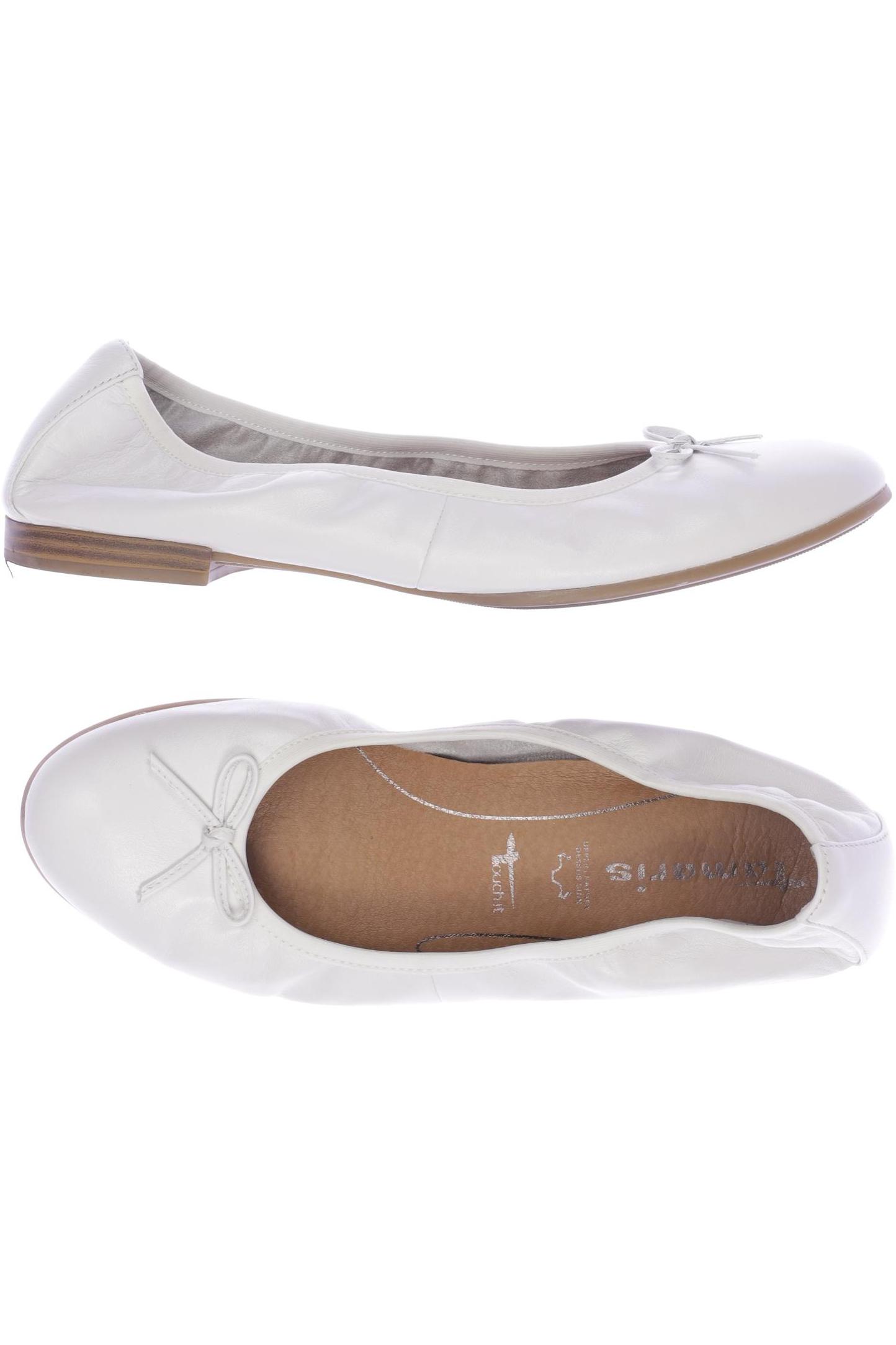 

Tamaris Damen Ballerinas, weiß, Gr. 40