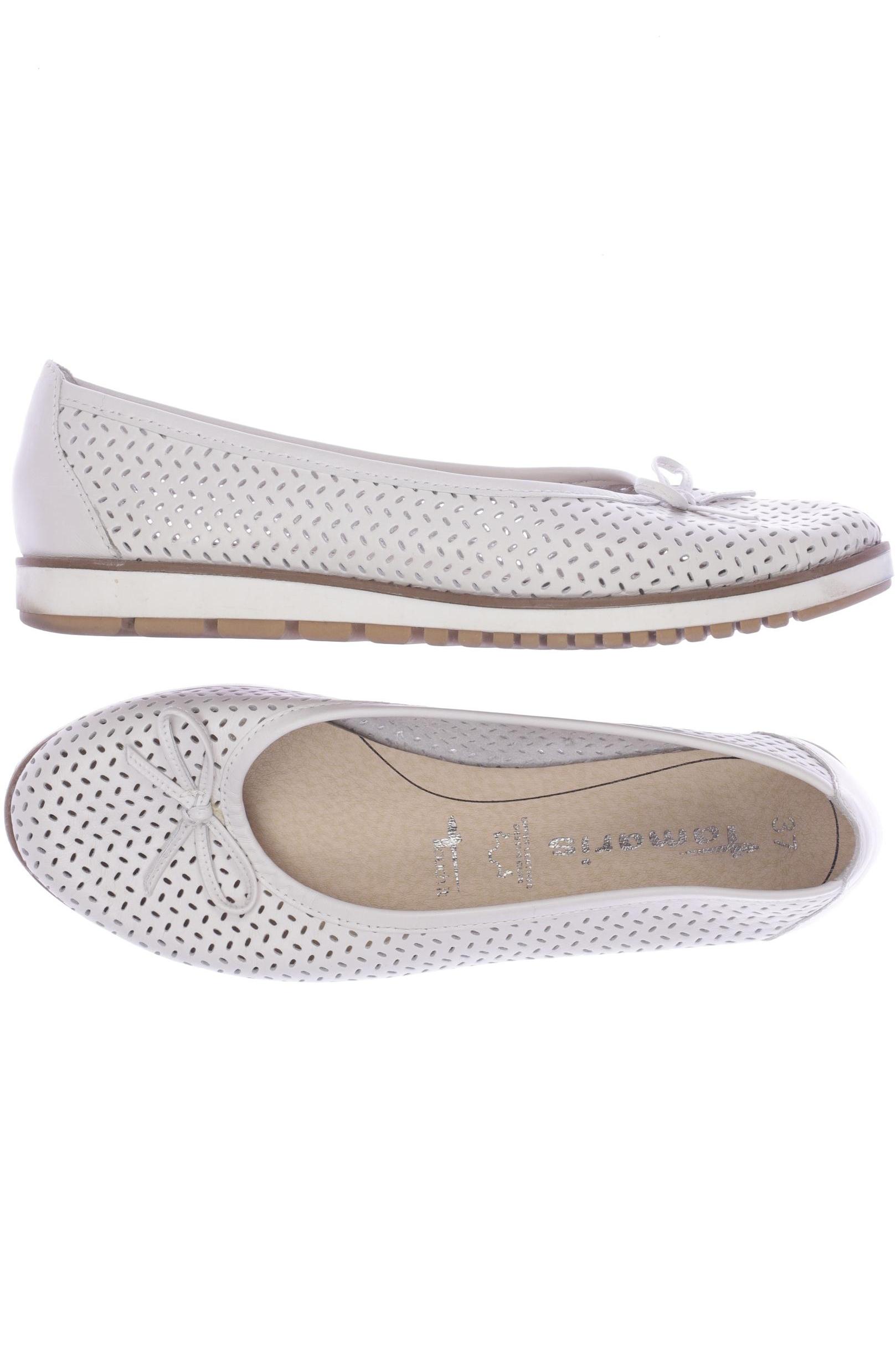 

Tamaris Damen Ballerinas, cremeweiß, Gr. 37