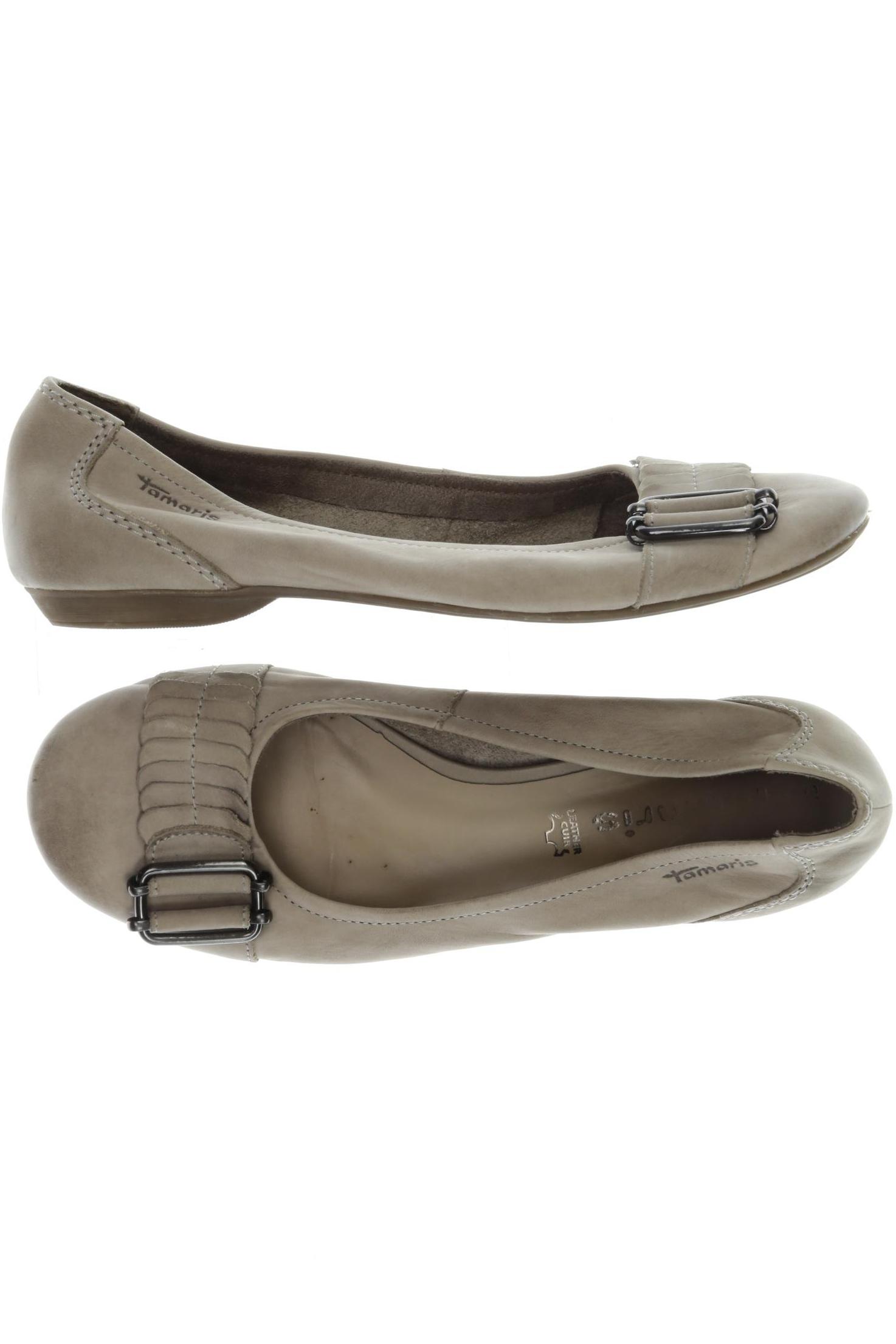 

Tamaris Damen Ballerinas, beige, Gr. 39
