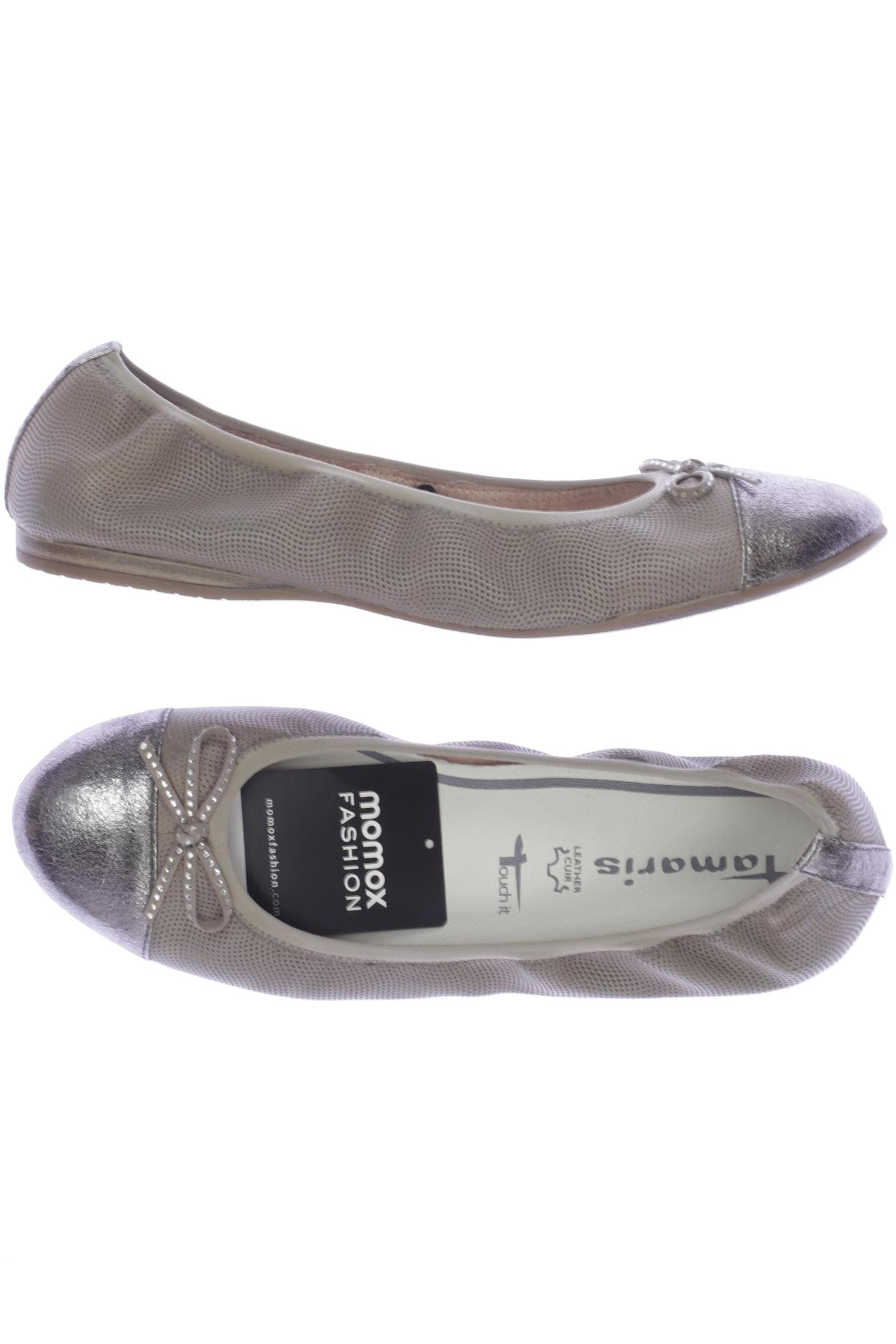 

Tamaris Damen Ballerinas, beige, Gr. 39