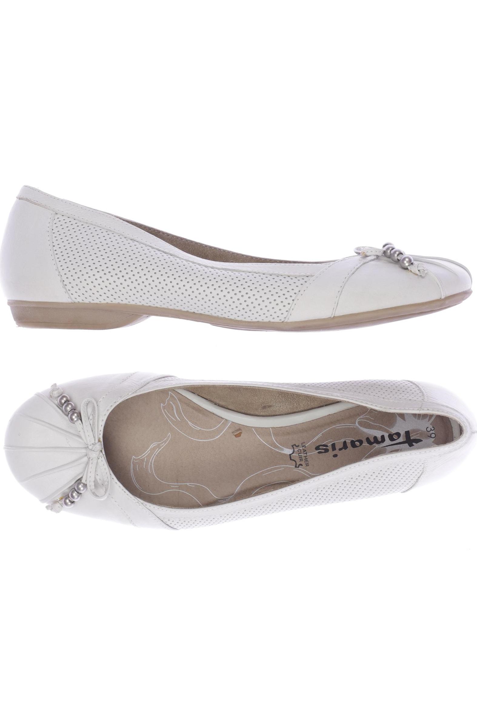 

Tamaris Damen Ballerinas, weiß, Gr. 39