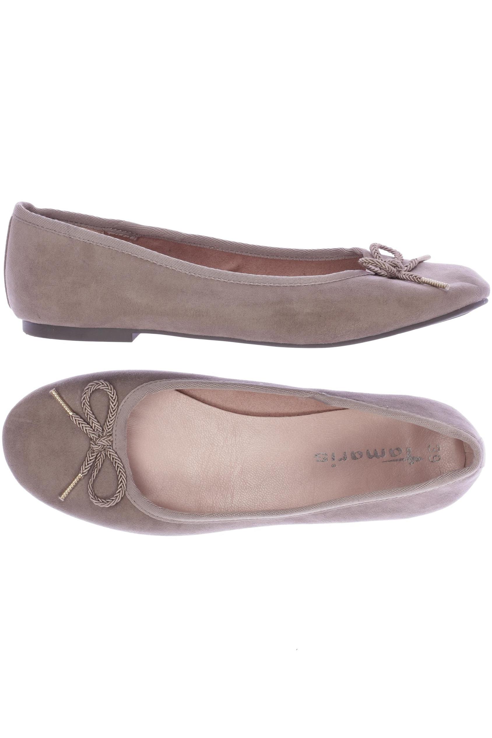 

Tamaris Damen Ballerinas, beige, Gr. 39