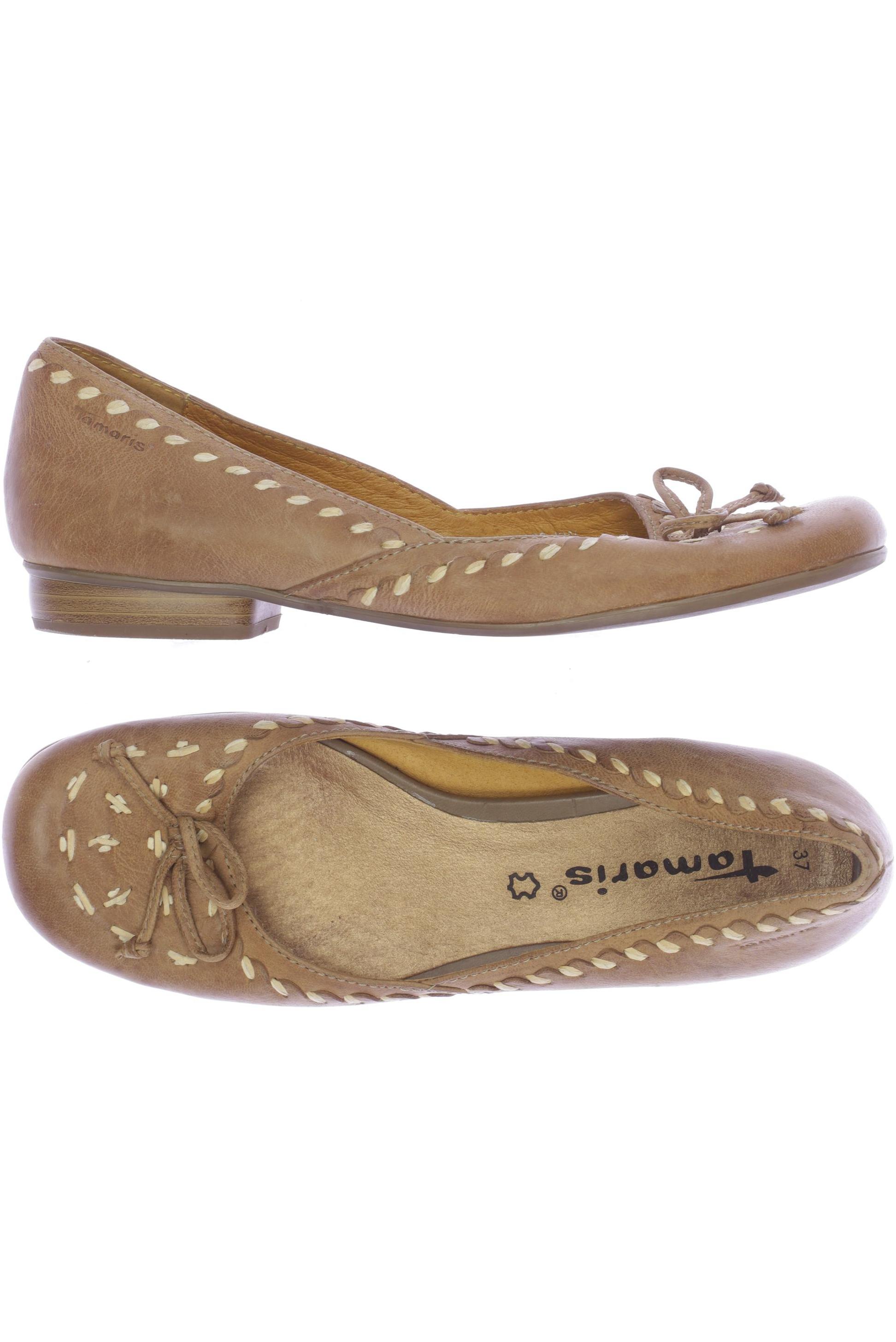 

Tamaris Damen Ballerinas, beige, Gr. 37