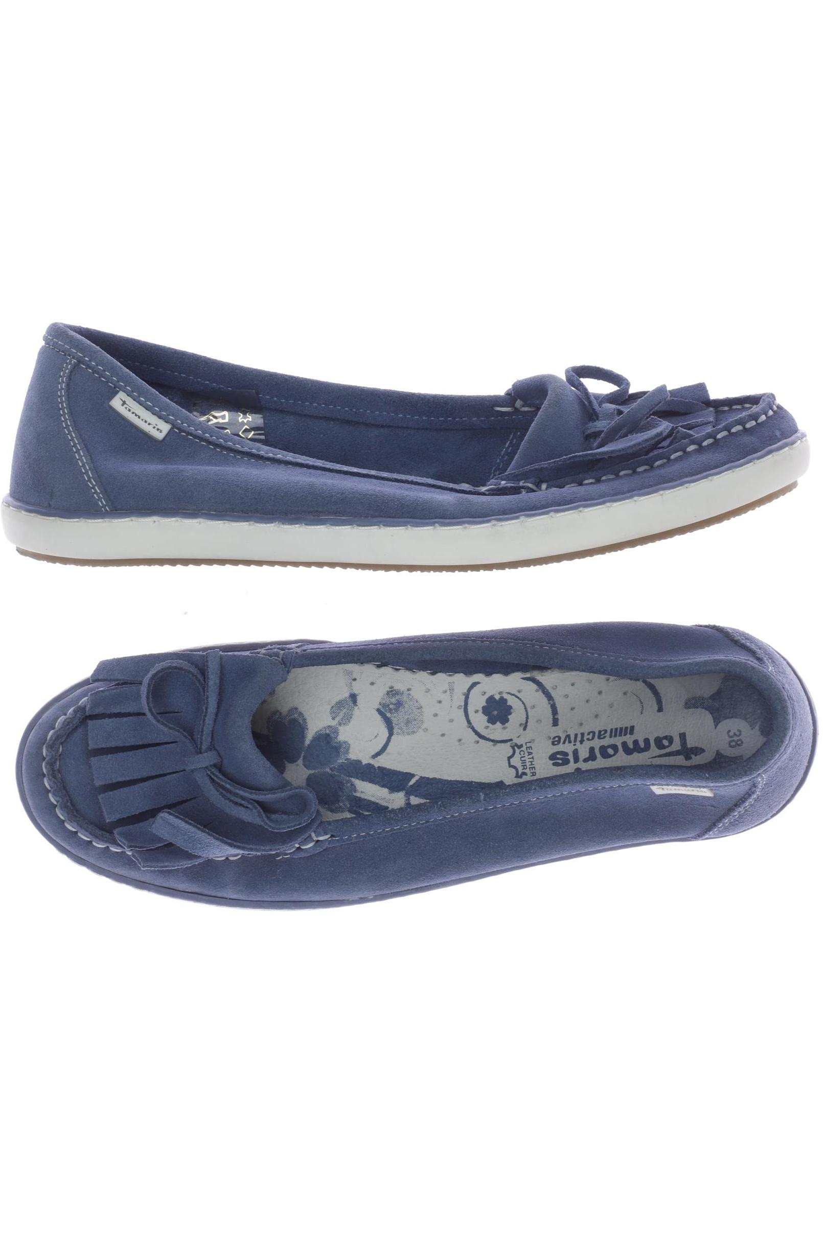 

Tamaris Damen Ballerinas, blau, Gr. 38