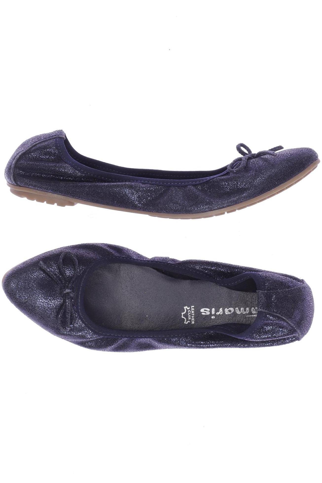 

Tamaris Damen Ballerinas, marineblau, Gr. 38