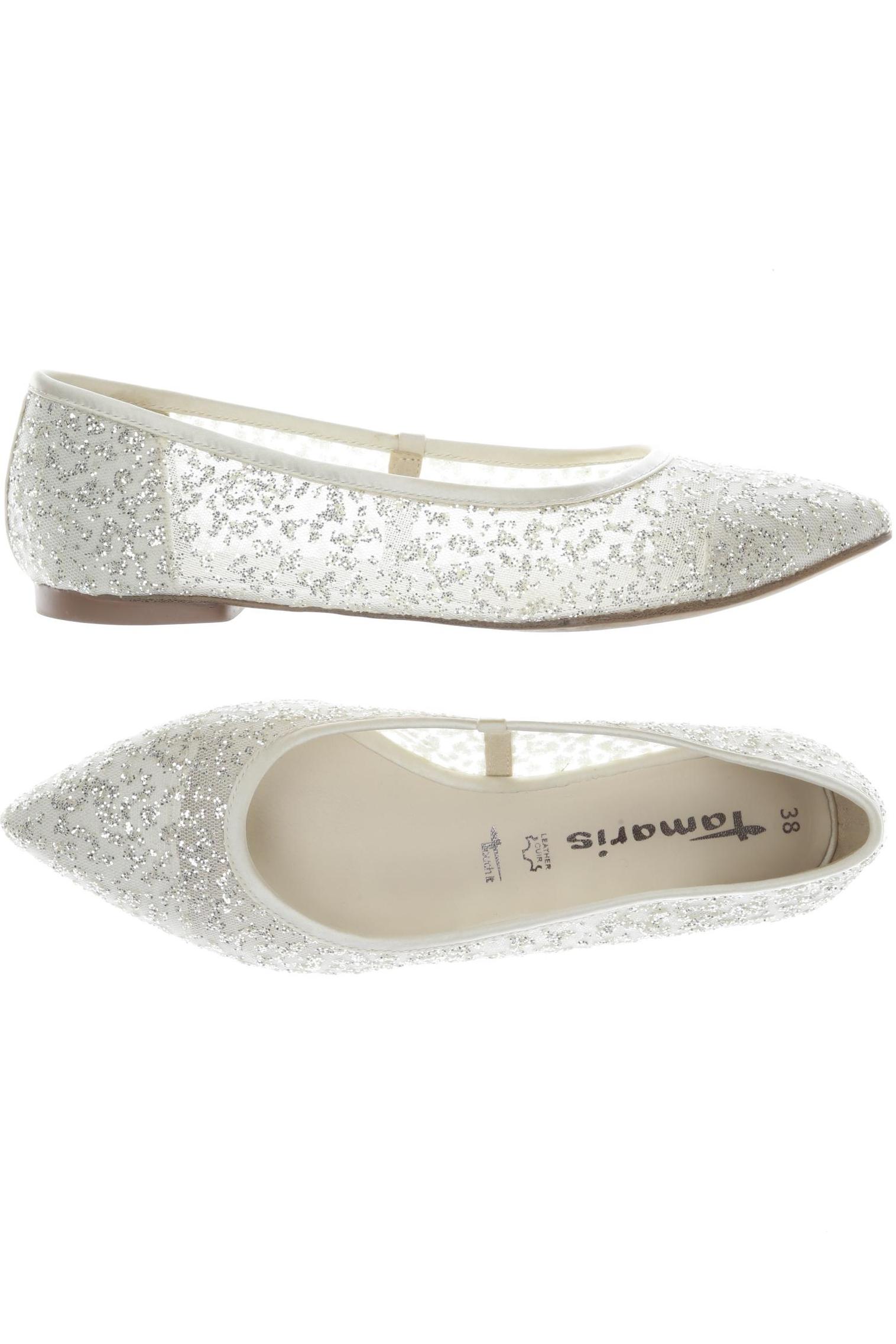 

Tamaris Damen Ballerinas, cremeweiß, Gr. 38