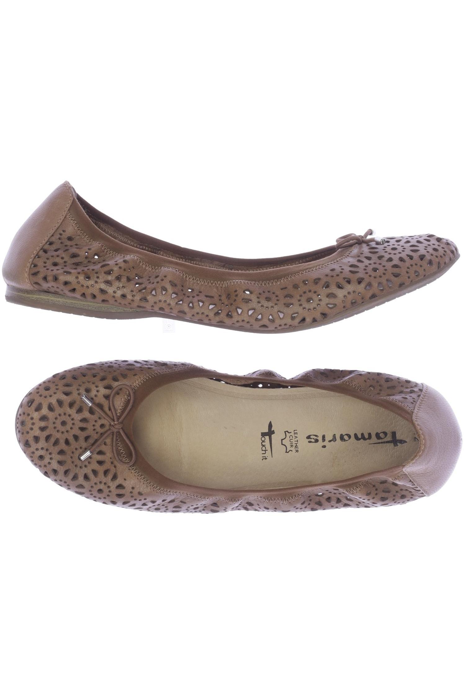 

Tamaris Damen Ballerinas, beige, Gr. 42