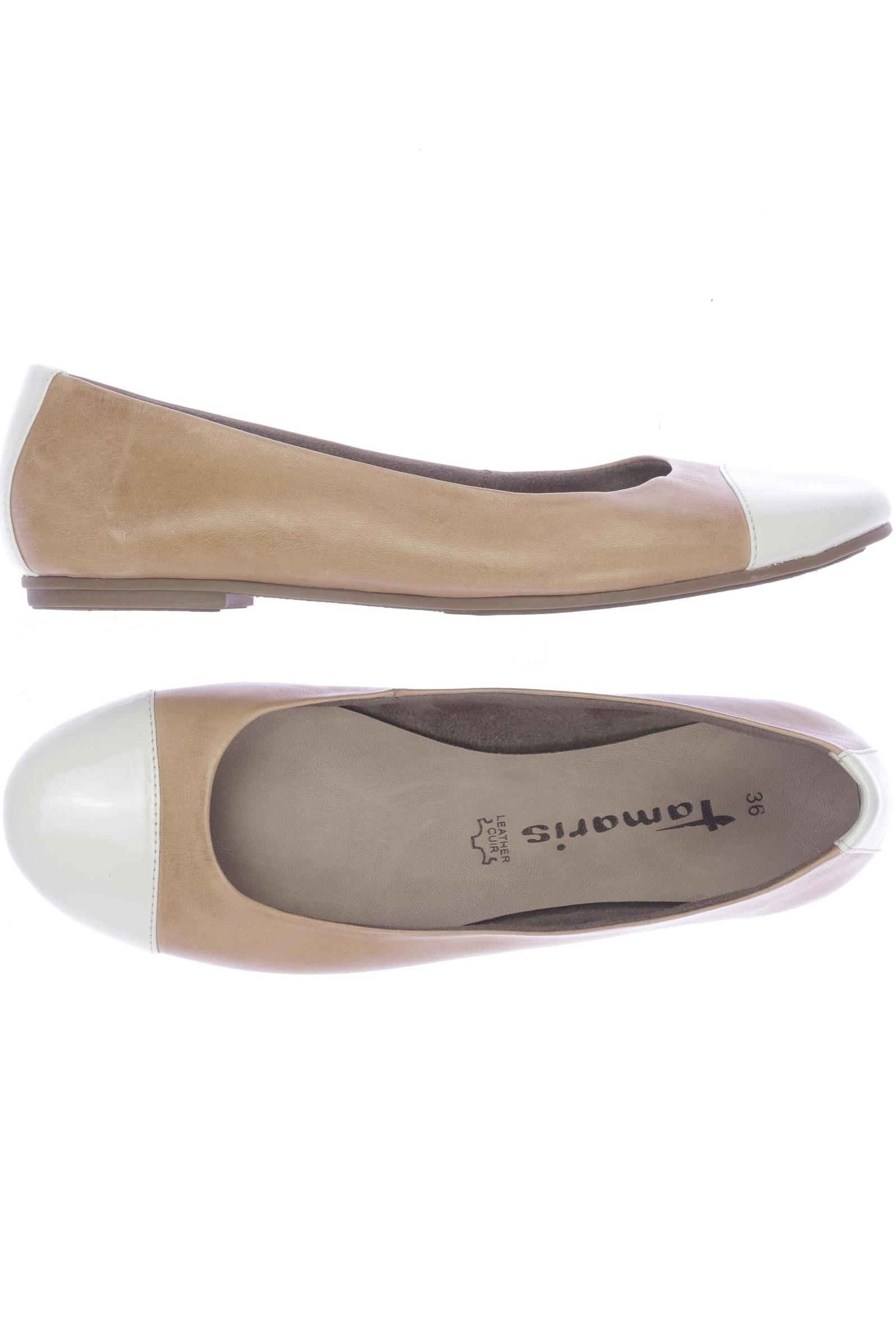 

Tamaris Damen Ballerinas, beige, Gr. 36