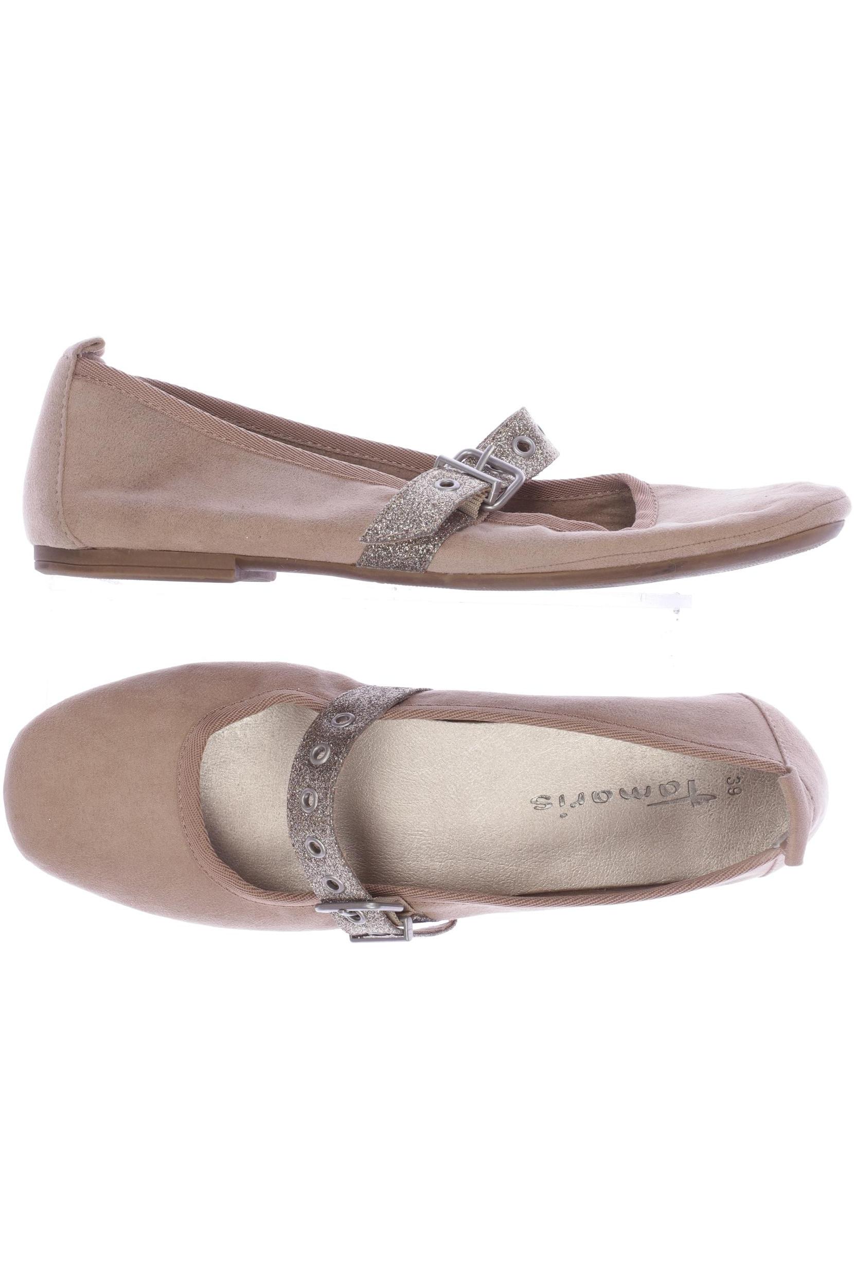

Tamaris Damen Ballerinas, beige, Gr. 39