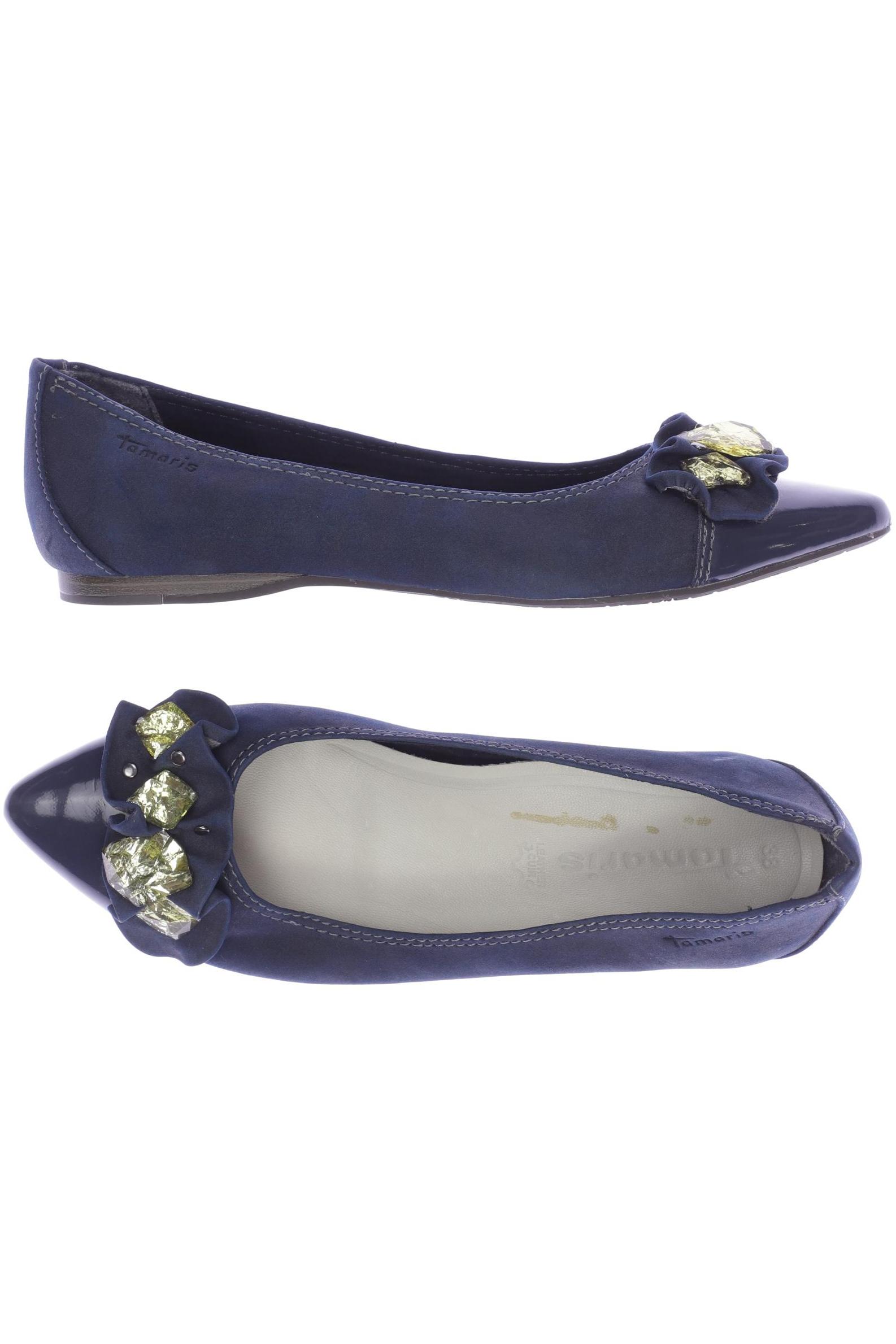 

Tamaris Damen Ballerinas, marineblau, Gr. 38