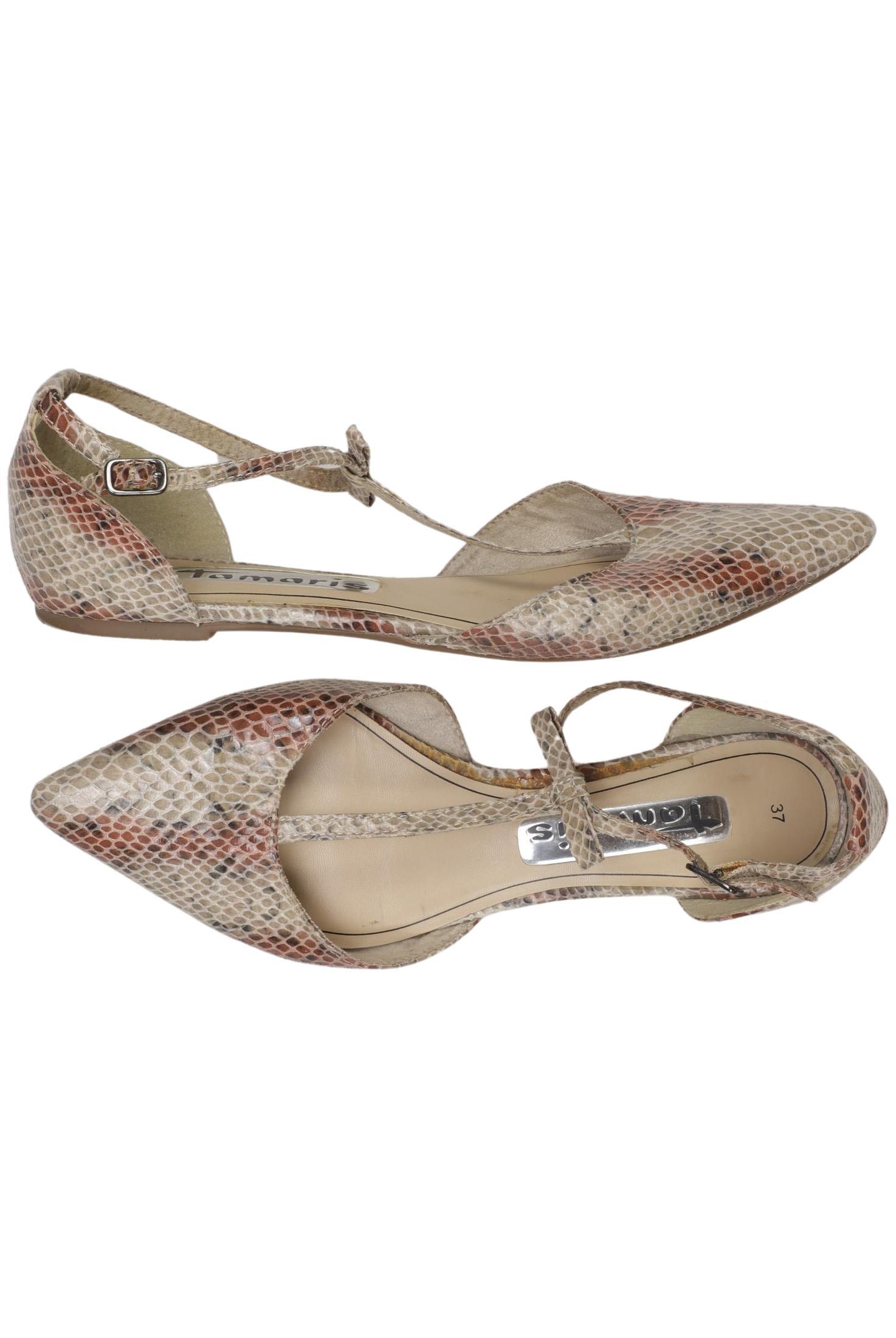 

Tamaris Damen Ballerinas, beige, Gr. 37