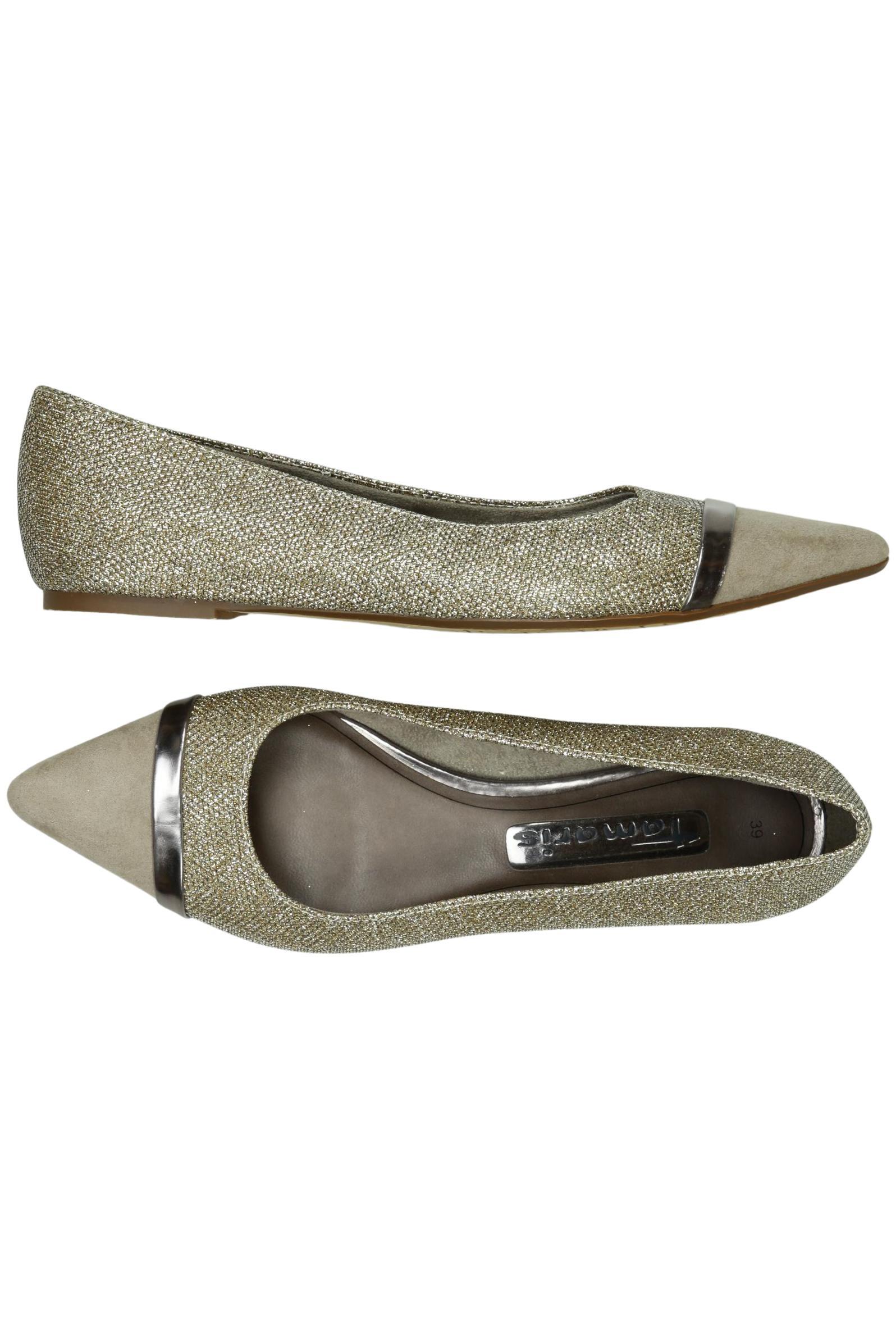

Tamaris Damen Ballerinas, beige, Gr. 39
