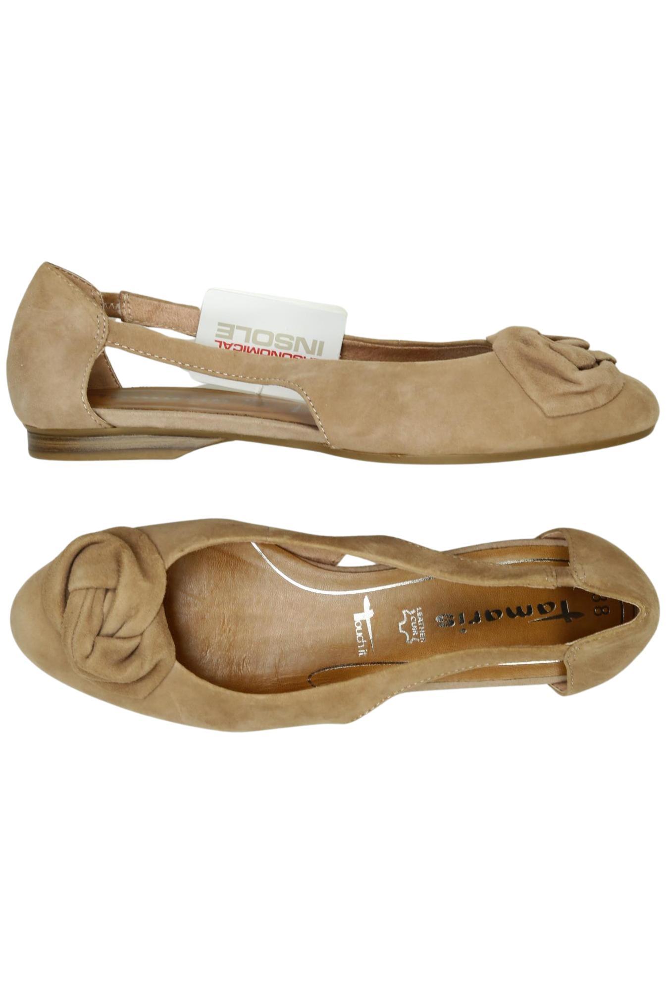 

Tamaris Damen Ballerinas, beige, Gr. 38