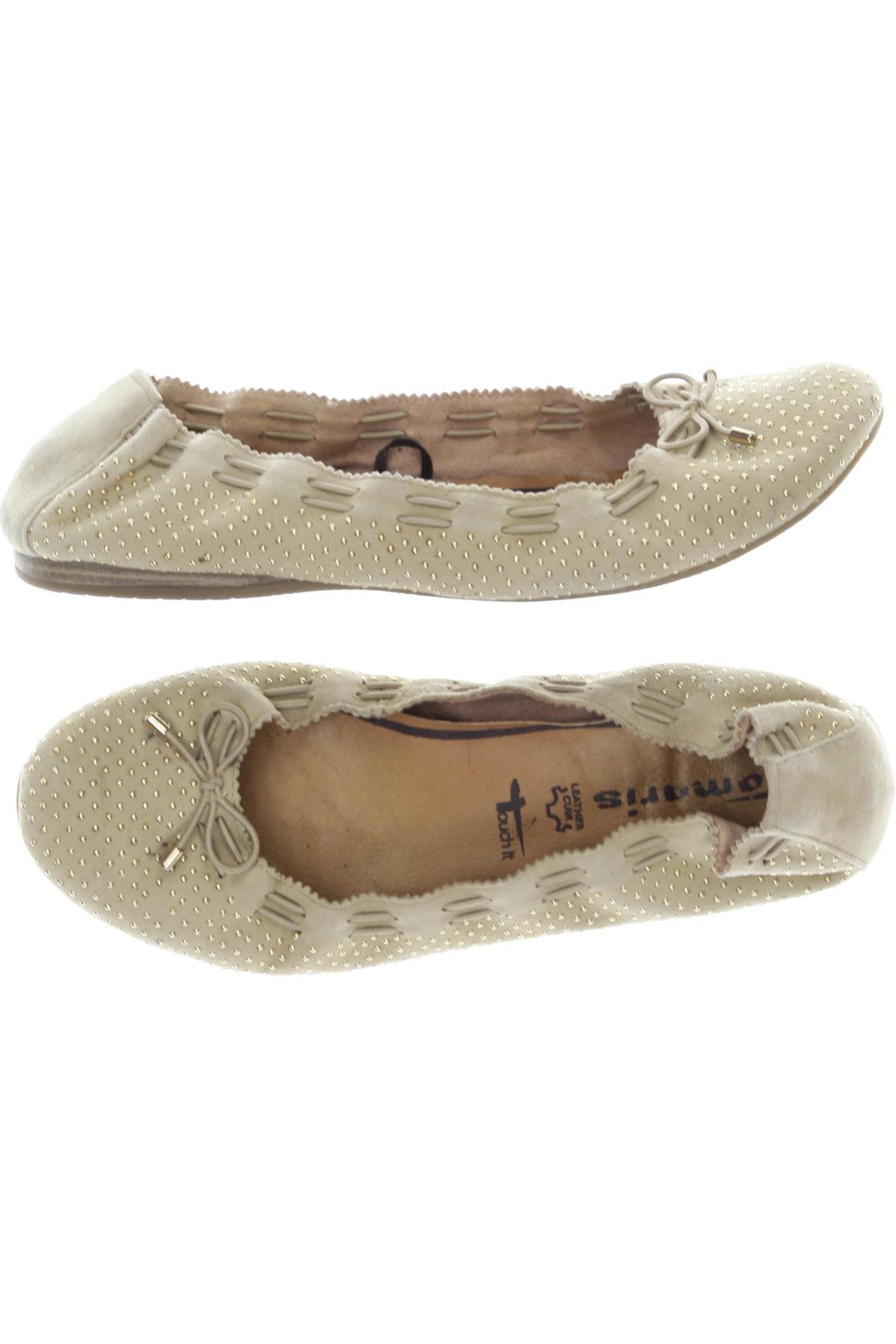 

Tamaris Damen Ballerinas, beige, Gr. 39