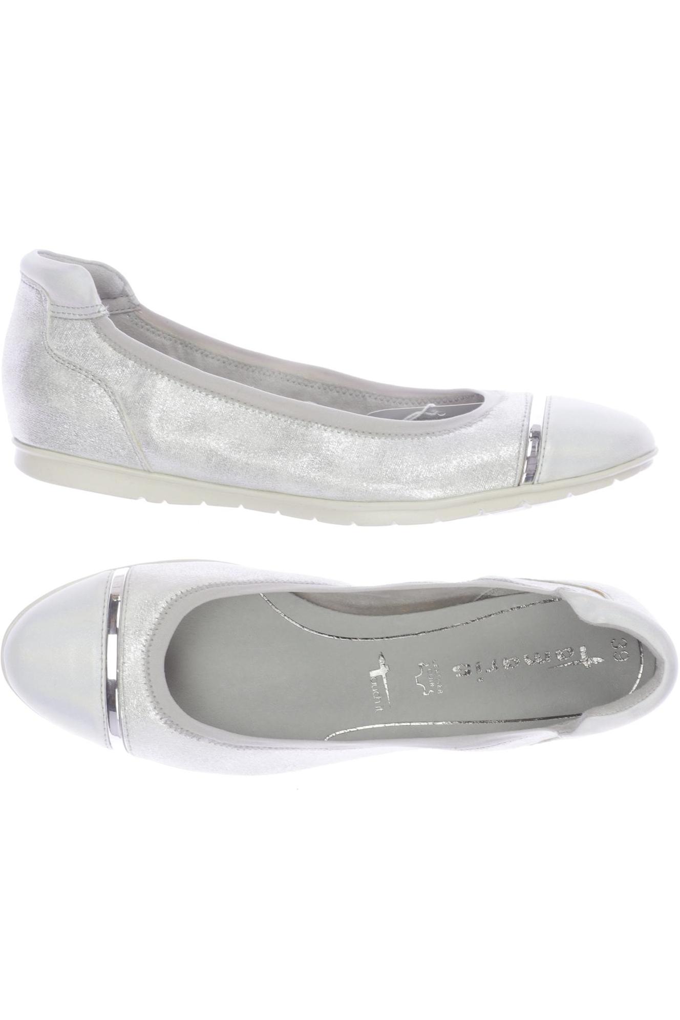 

Tamaris Damen Ballerinas, silber, Gr. 39