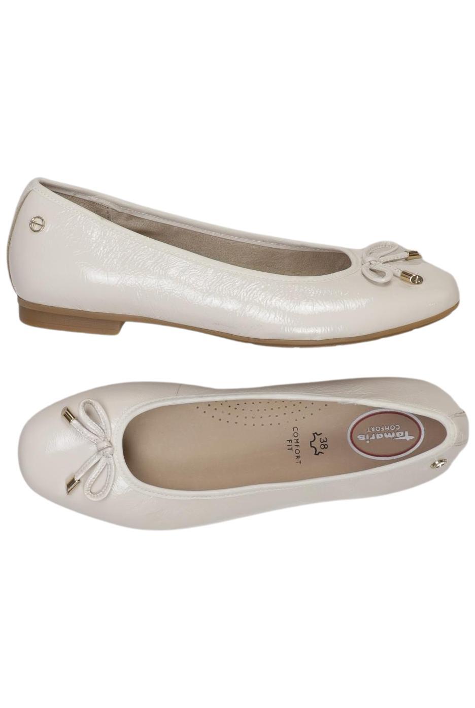 

Tamaris Damen Ballerinas, weiß, Gr. 38