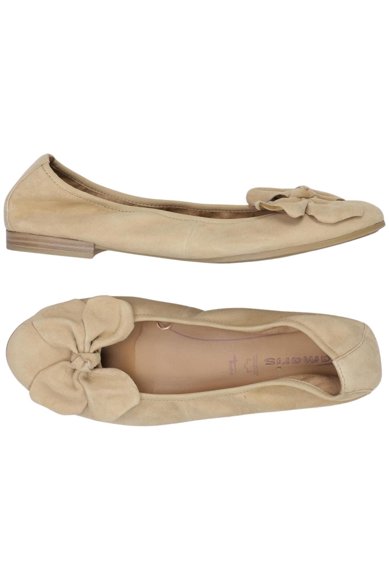 

Tamaris Damen Ballerinas, beige, Gr. 41