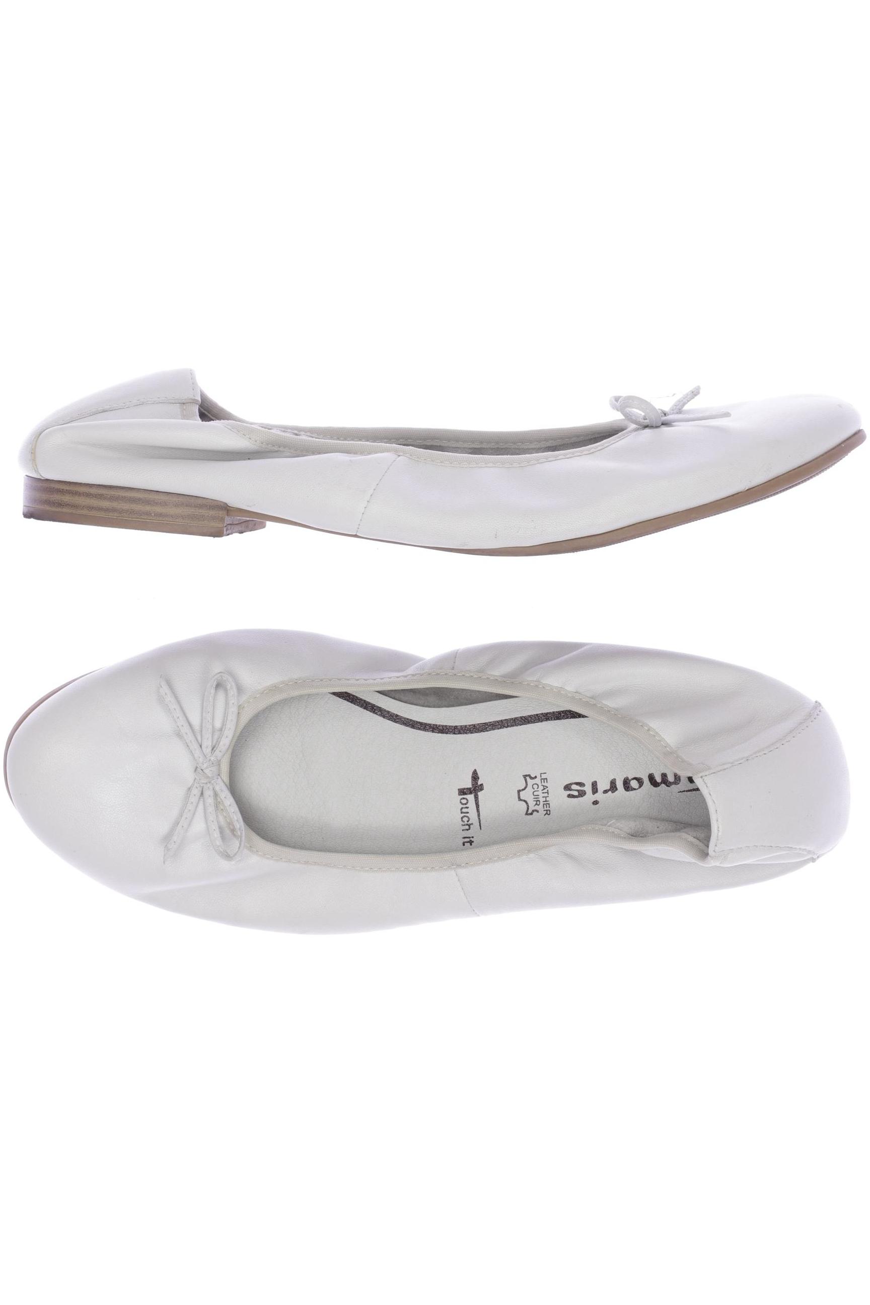 

Tamaris Damen Ballerinas, weiß, Gr. 42