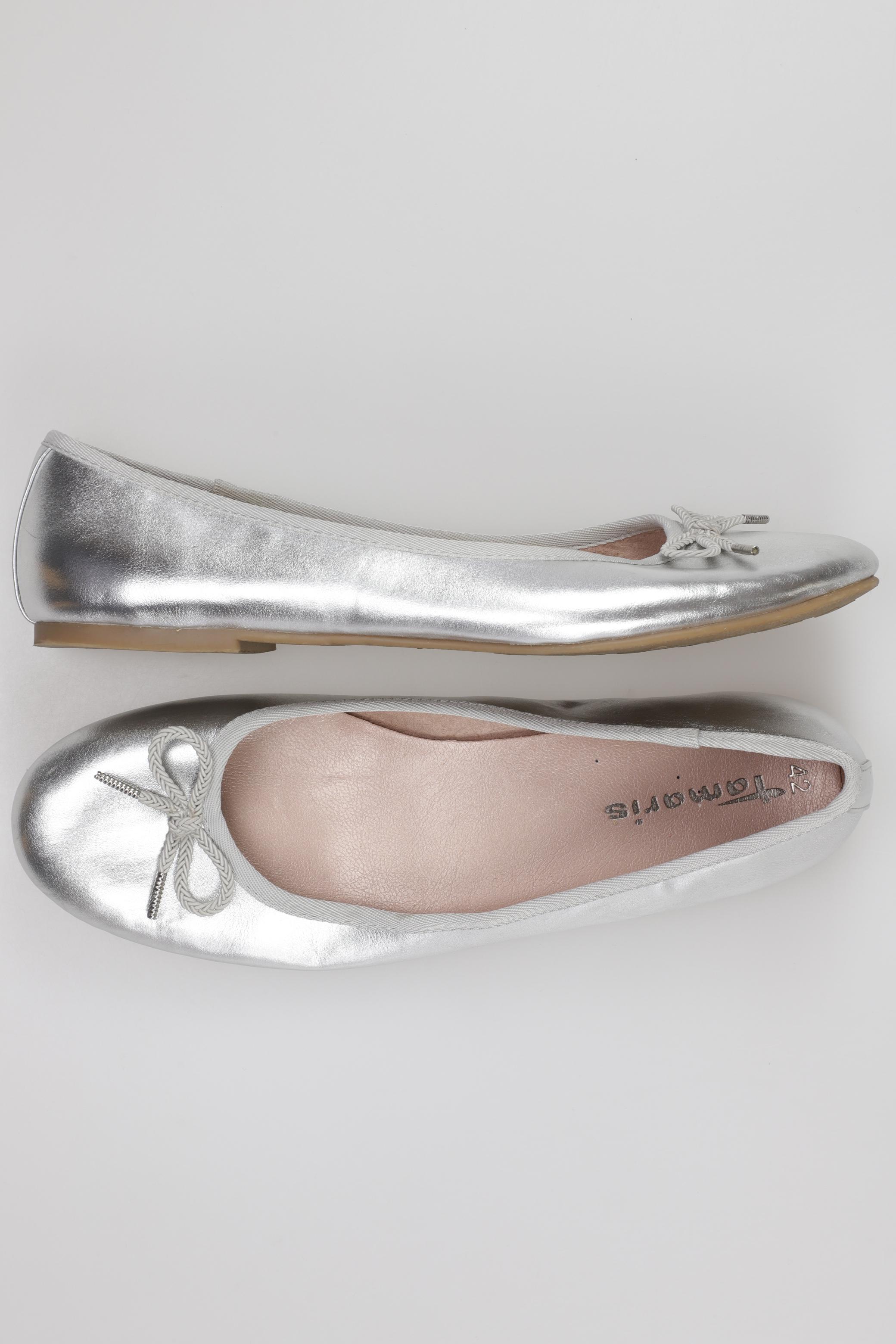 

Tamaris Damen Ballerinas, silber, Gr. 42