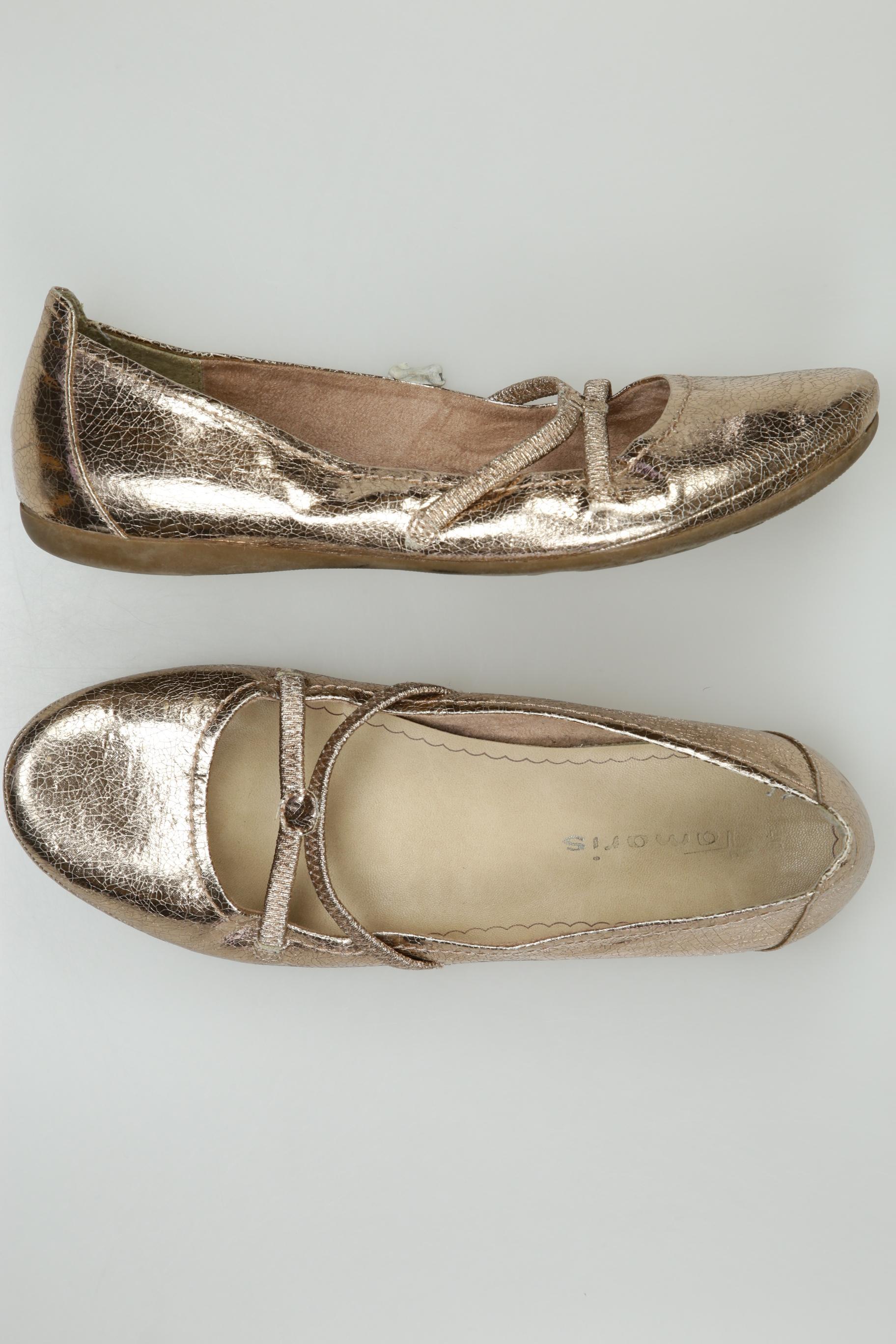 

Tamaris Damen Ballerinas, gold, Gr. 40