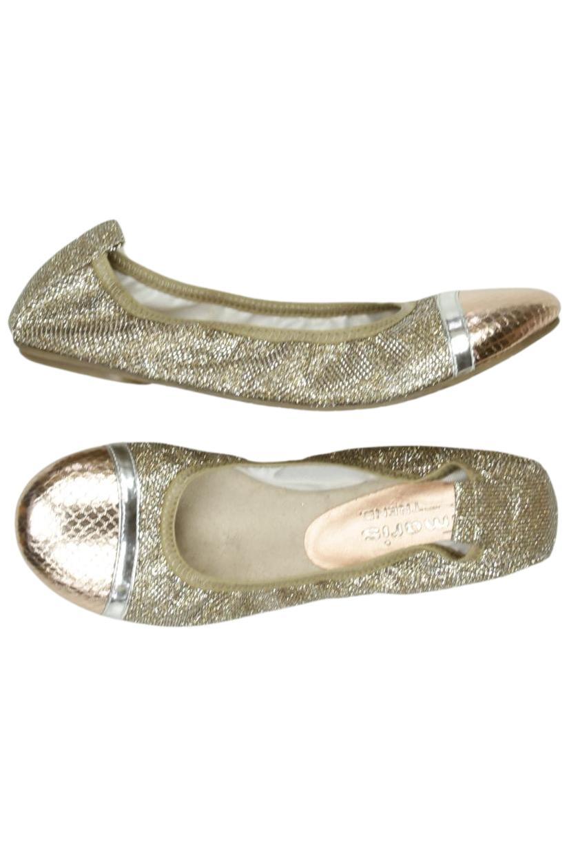 

Tamaris Damen Ballerinas, gold, Gr. 38