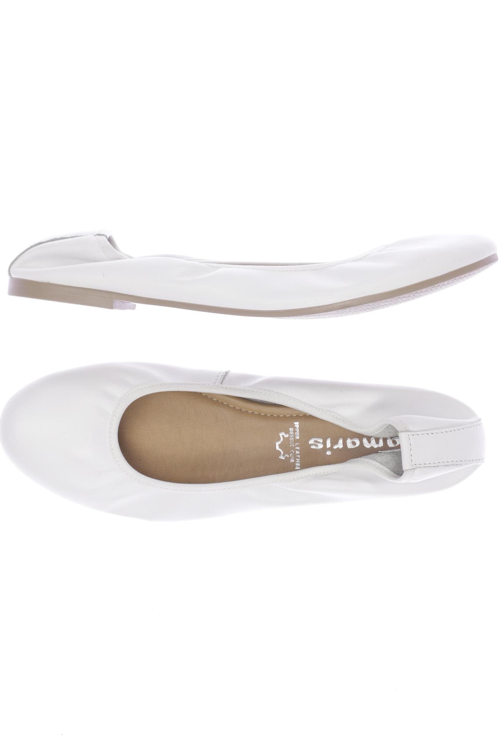 

Tamaris Damen Ballerinas, weiß, Gr. 39