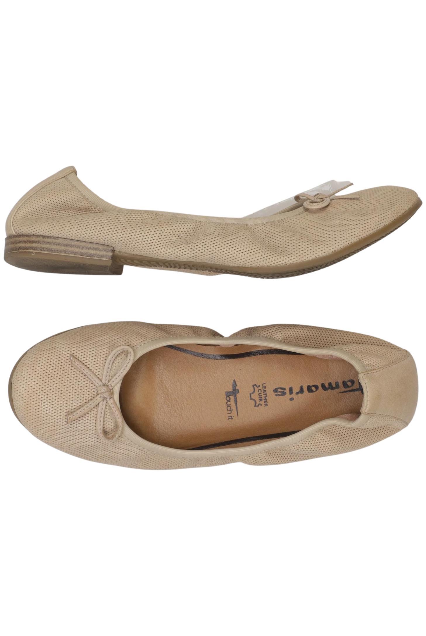 

Tamaris Damen Ballerinas, beige, Gr. 38