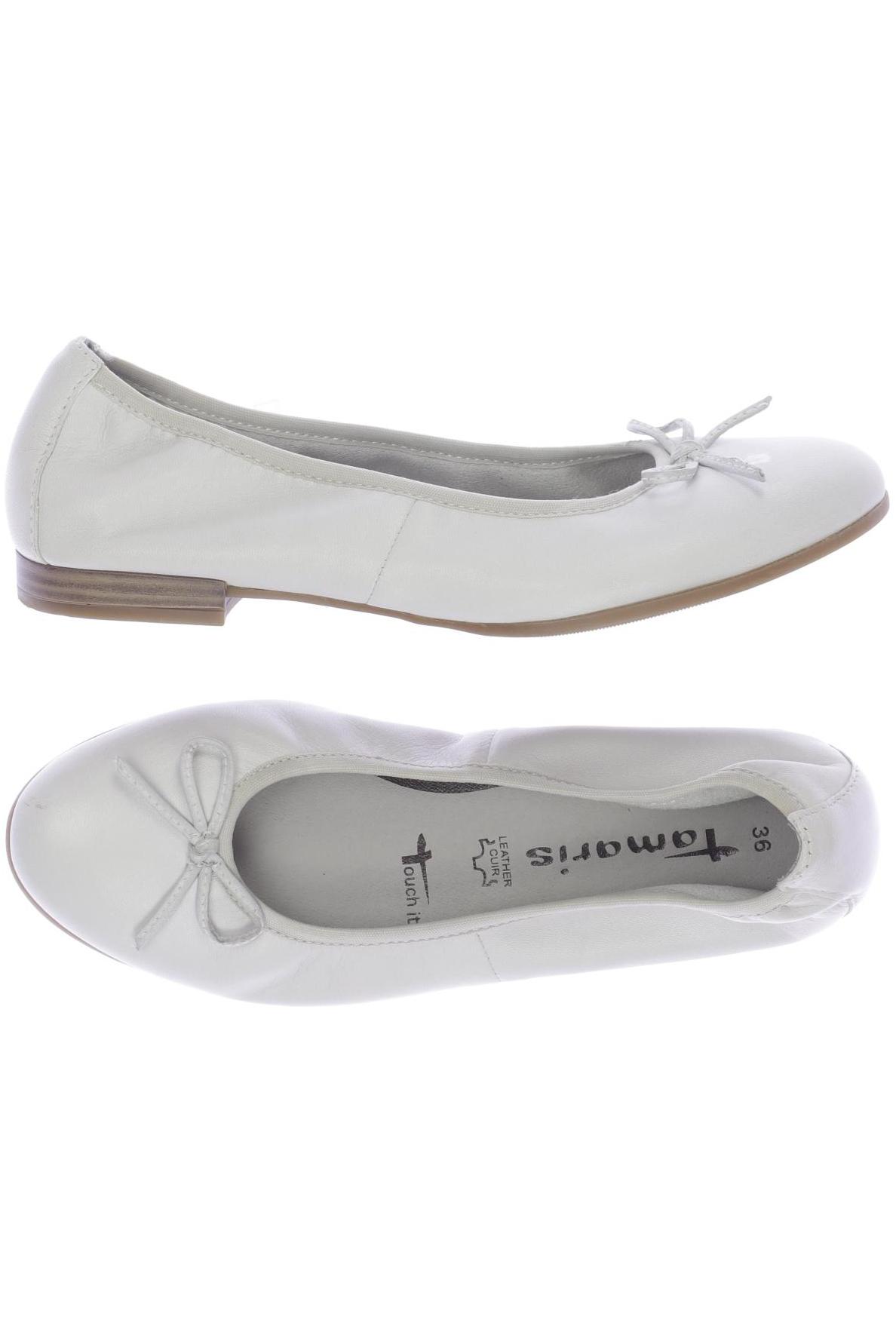 

Tamaris Damen Ballerinas, weiß