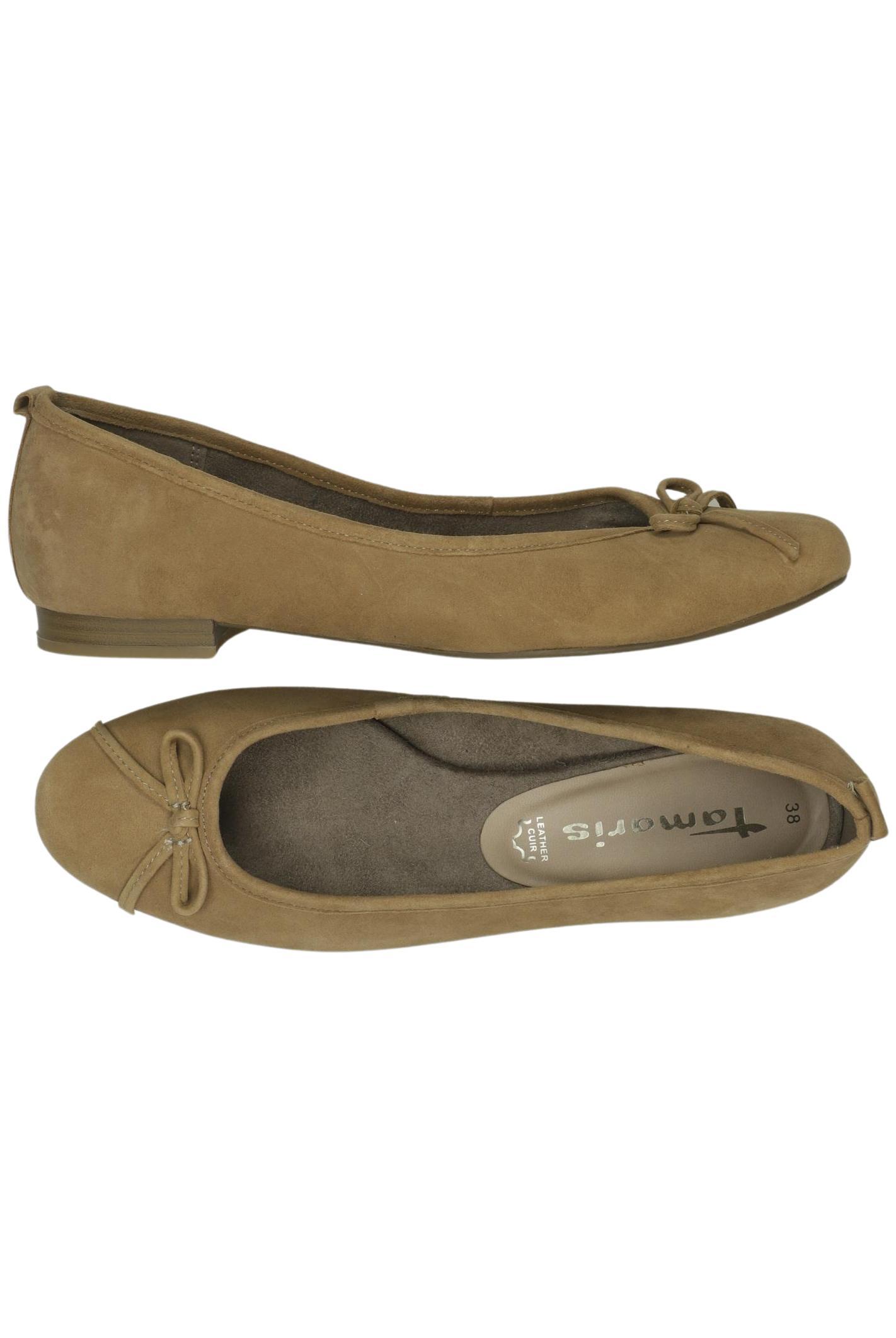 

Tamaris Damen Ballerinas, beige, Gr. 38