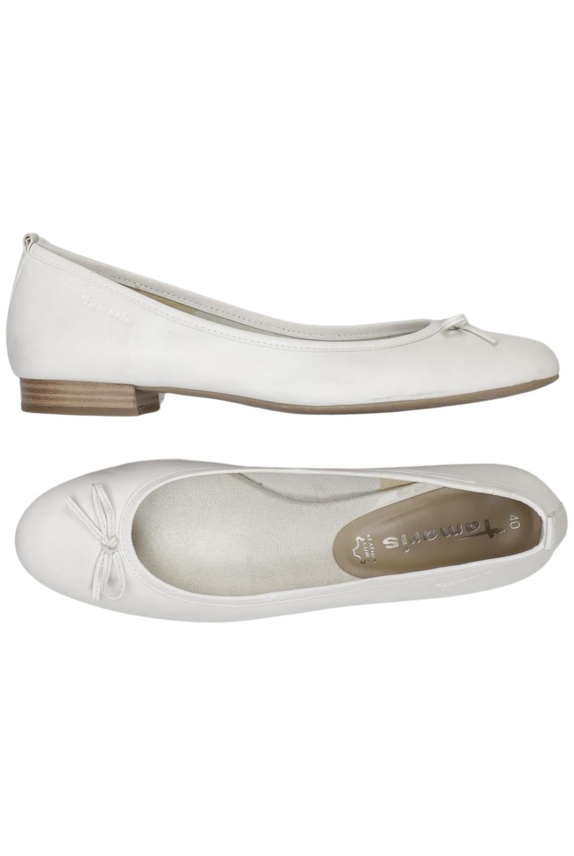 

Tamaris Damen Ballerinas, weiß, Gr. 40