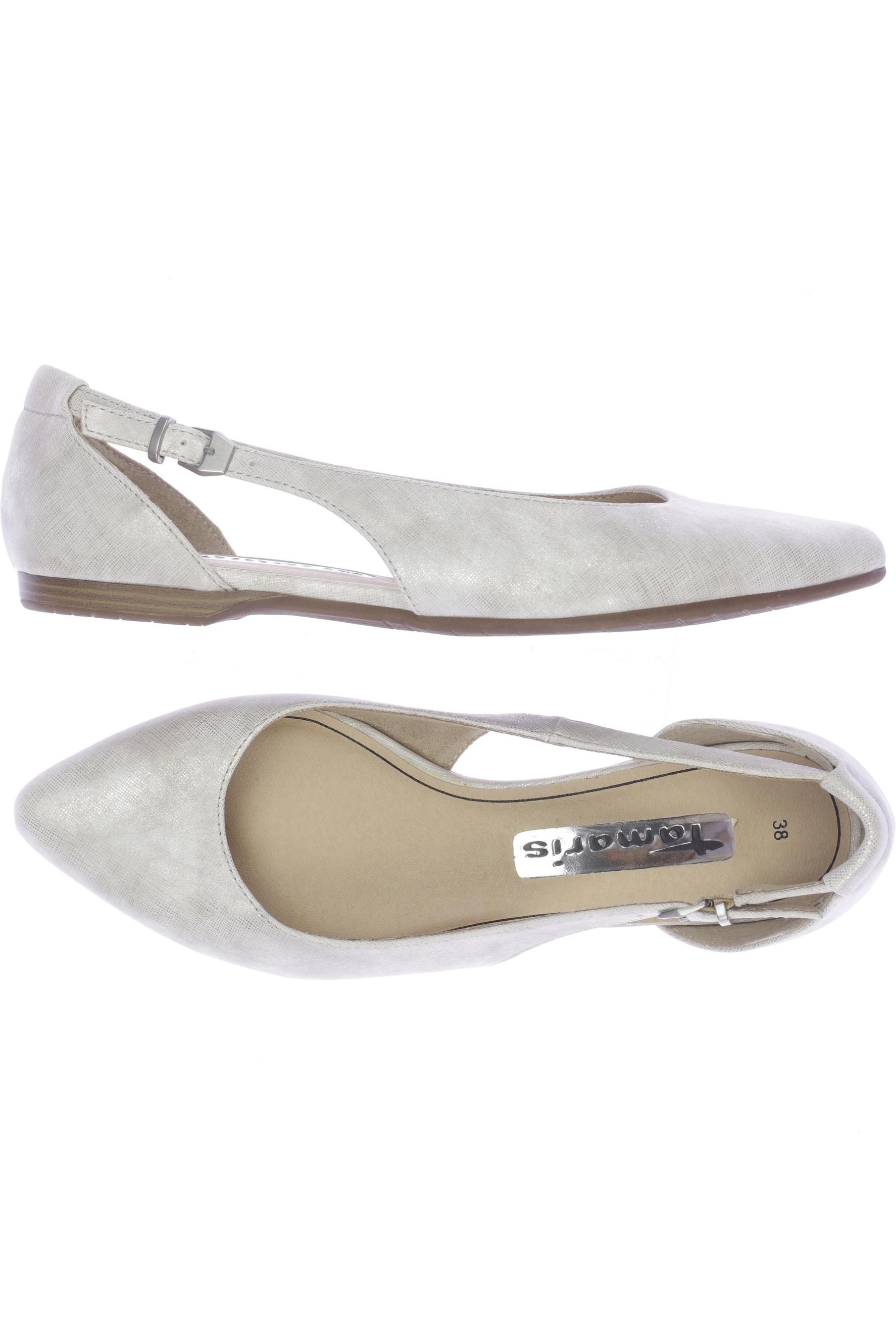 

Tamaris Damen Ballerinas, beige, Gr. 38