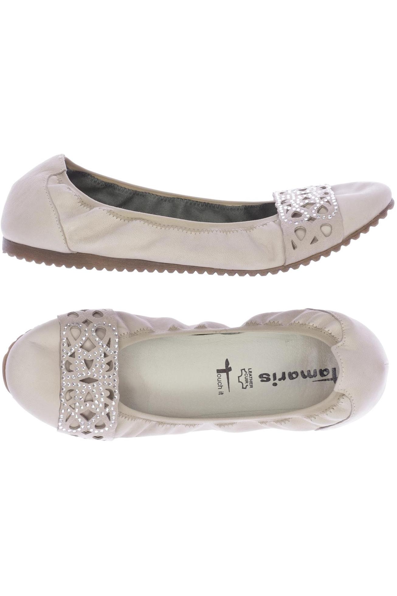 

Tamaris Damen Ballerinas, cremeweiß, Gr. 41