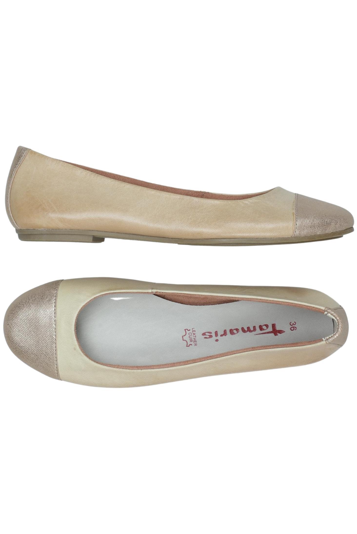 

Tamaris Damen Ballerinas, beige, Gr. 36